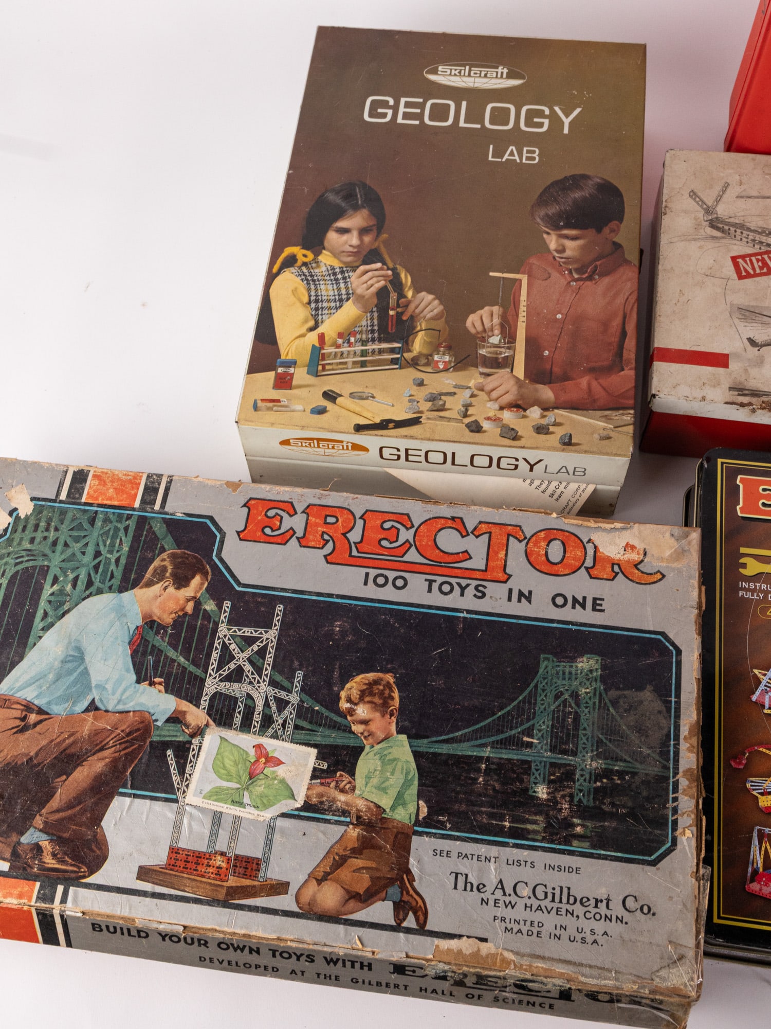 Large Grouping of Assorted Vintage Erector and Toy Sets - 3