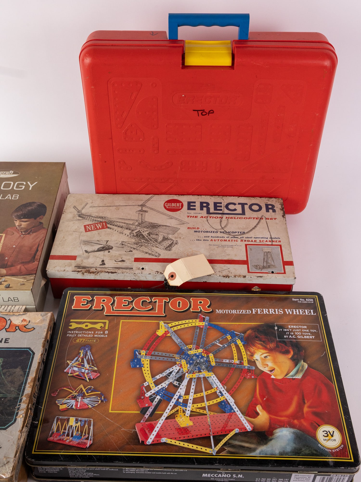 Large Grouping of Assorted Vintage Erector and Toy Sets - 4