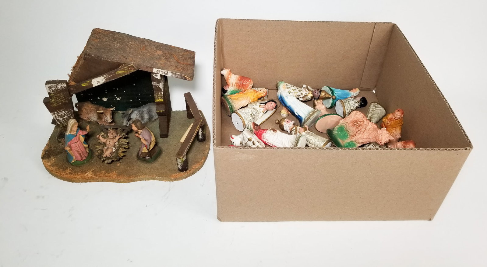Assortment of Ceramic Christmas Nativity Figures: Assortment of Ceramic Christmas Nativity Figures Size 7" x 12" x 12" Literature Brooks Auction – Online Auction Terms & Conditions Contact: (856) 694-2960 | info@brooks.auction READ BEFORE YOU