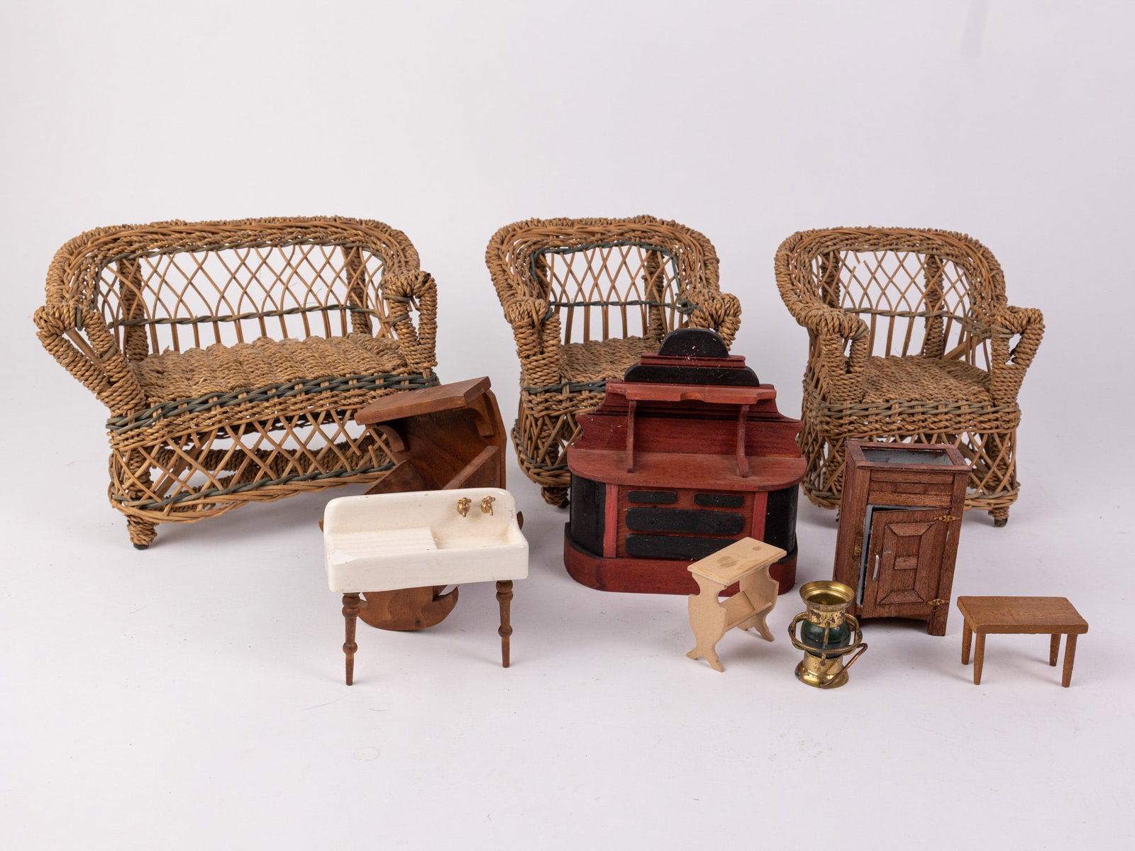Vintage Doll Furniture Assortment (1 of 4)