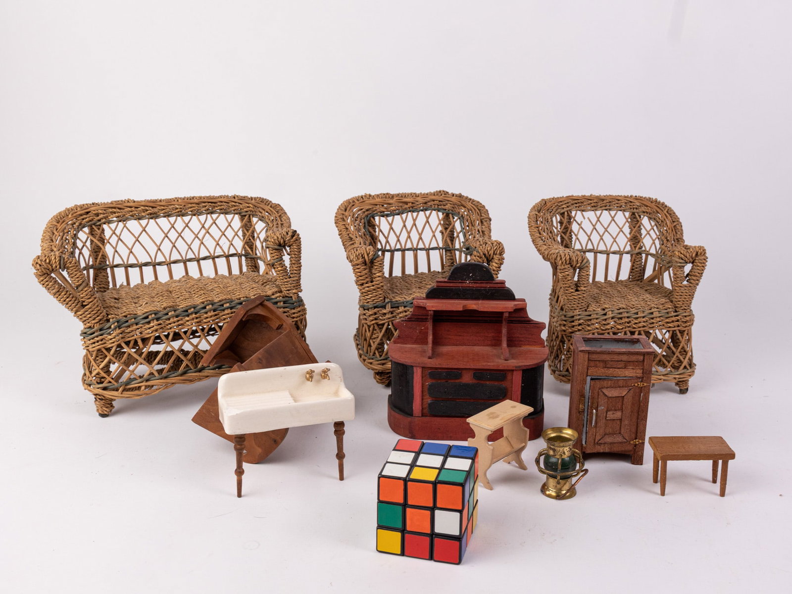 Vintage Doll Furniture Assortment - 2