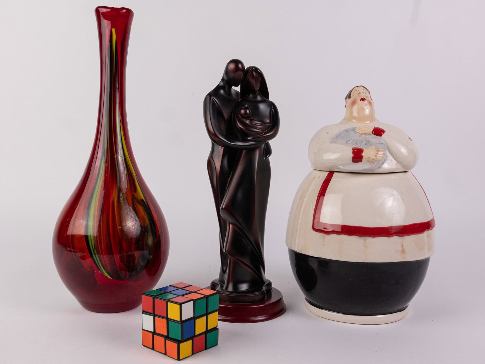 Decorative Assortment Lot ft. Figural Cookie Jar - 2
