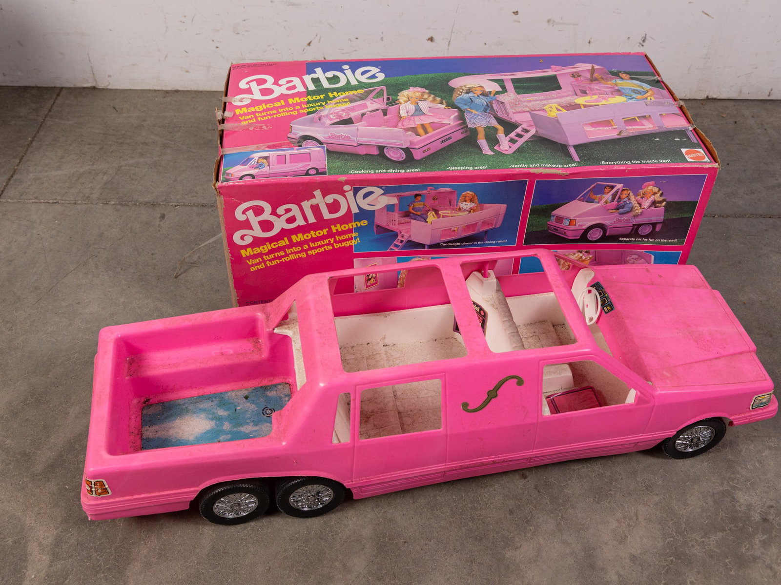 Barbie Magical Motorhome & Barbie Limousine: Barbie Magical Motorhome & Barbie Limousine Size 15" x 29" x 20" Literature Brooks Auction – Online Auction Terms & Conditions Contact: (856) 694-2960 | info@brooks.auction READ BEFORE YOU BID: