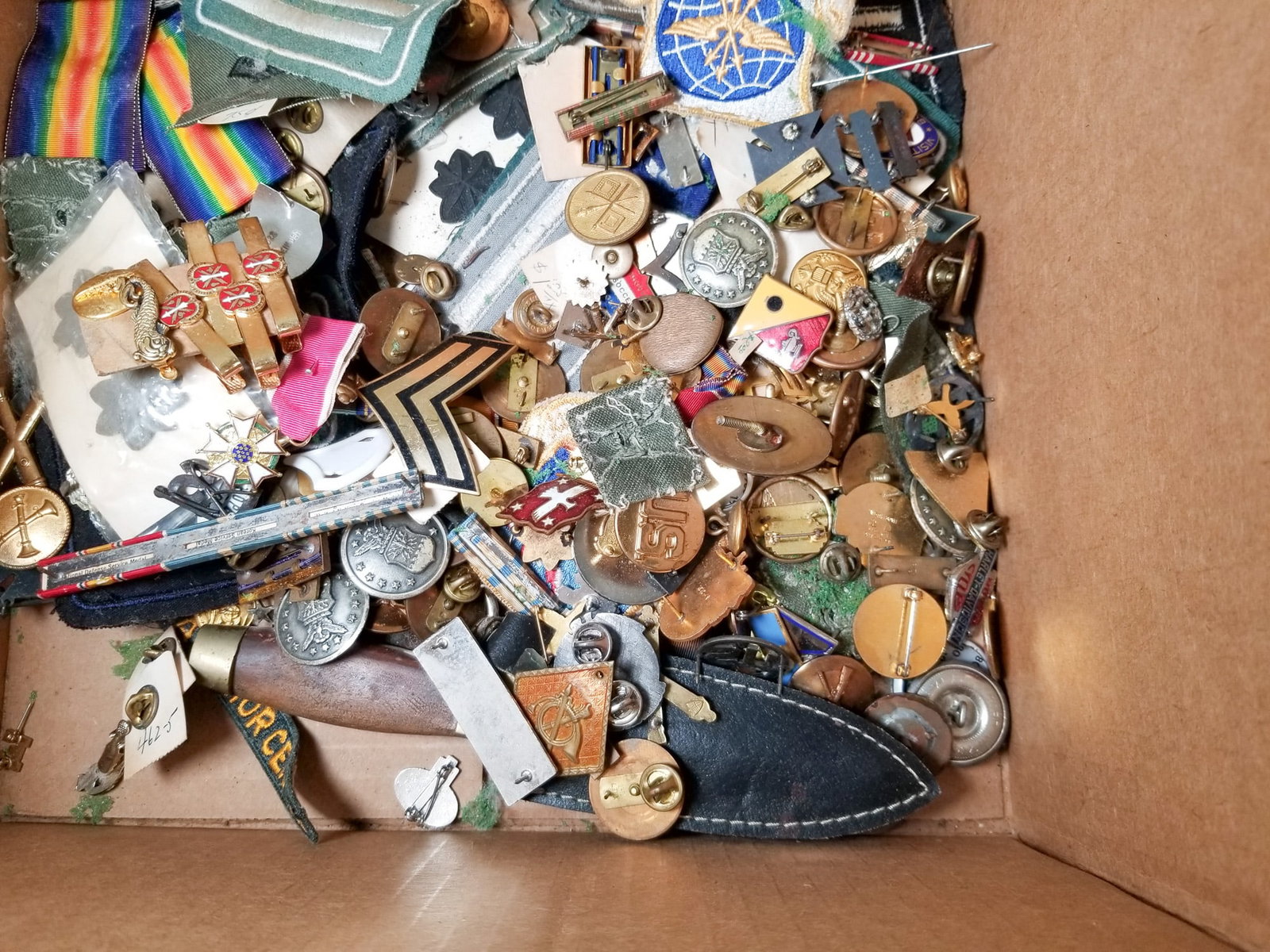 Large Assortment of Vintage Pins and Patches ft. Sterling & Mostly Militaria - 3