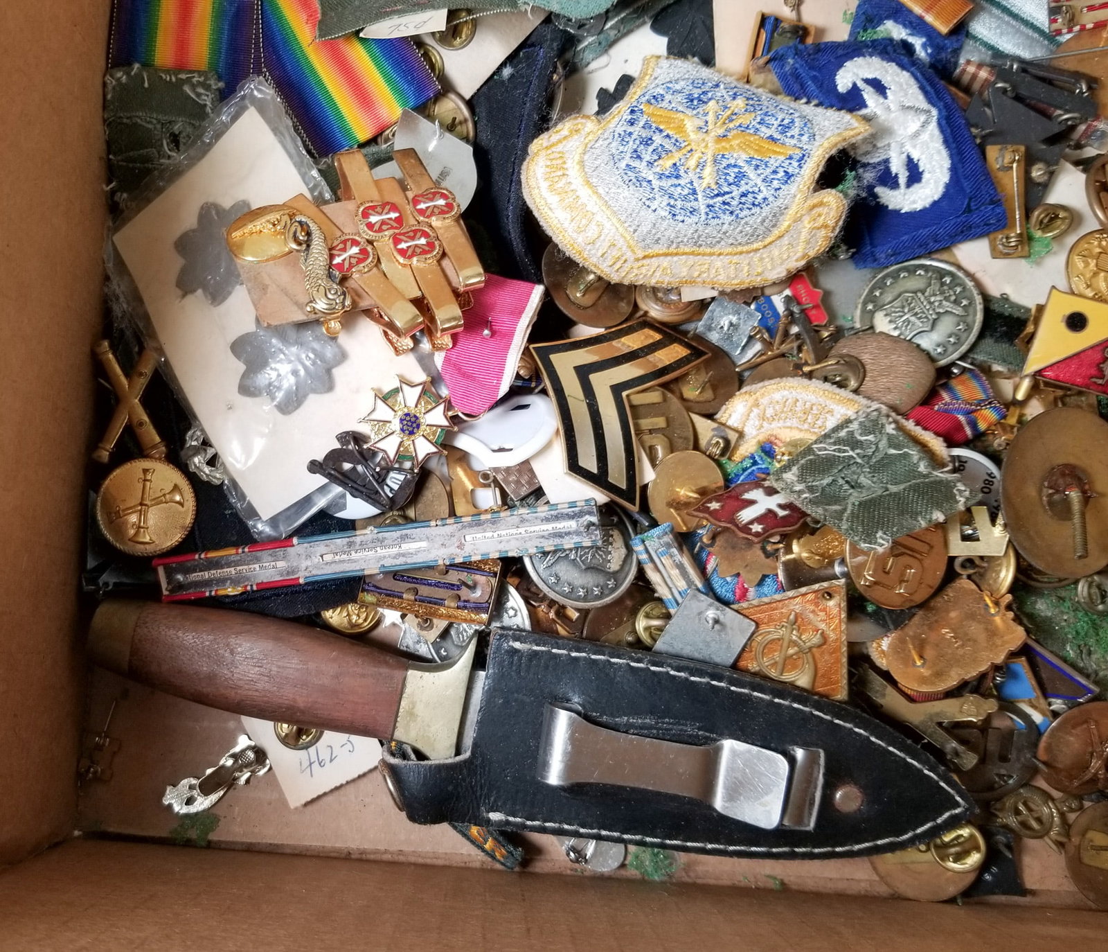 Large Assortment of Vintage Pins and Patches ft. Sterling & Mostly Militaria - 5