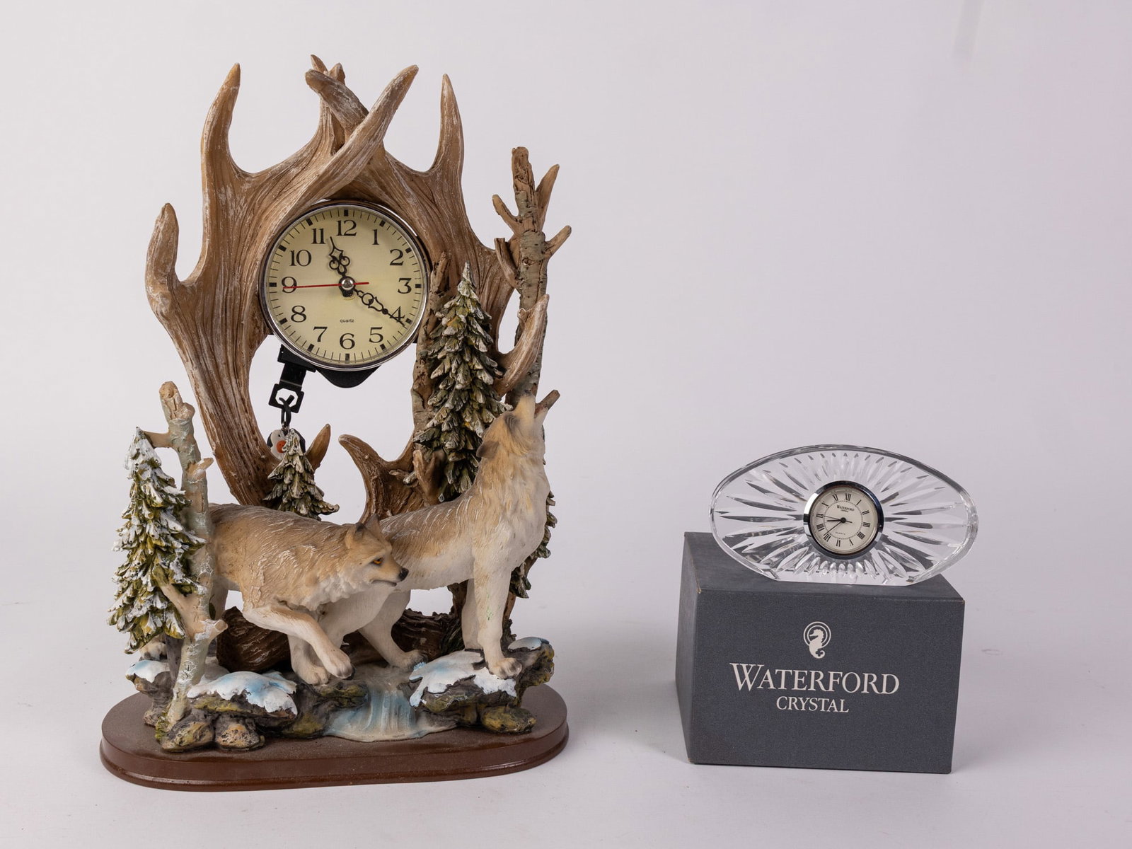 Pair of Table Clocks ft. Waterford: Pair of Table Clocks ft. Waterford Size 13" H Literature Brooks Auction – Online Auction Terms & Conditions Contact: (856) 694-2960 | info@brooks.auction READ BEFORE YOU BID: We want you