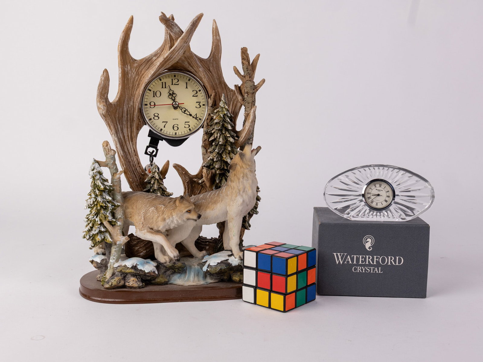 Pair of Table Clocks ft. Waterford - 2