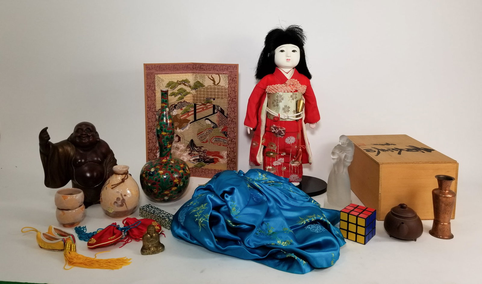 Assortment Lot ft. Japanese Ichimatsu Doll - 2