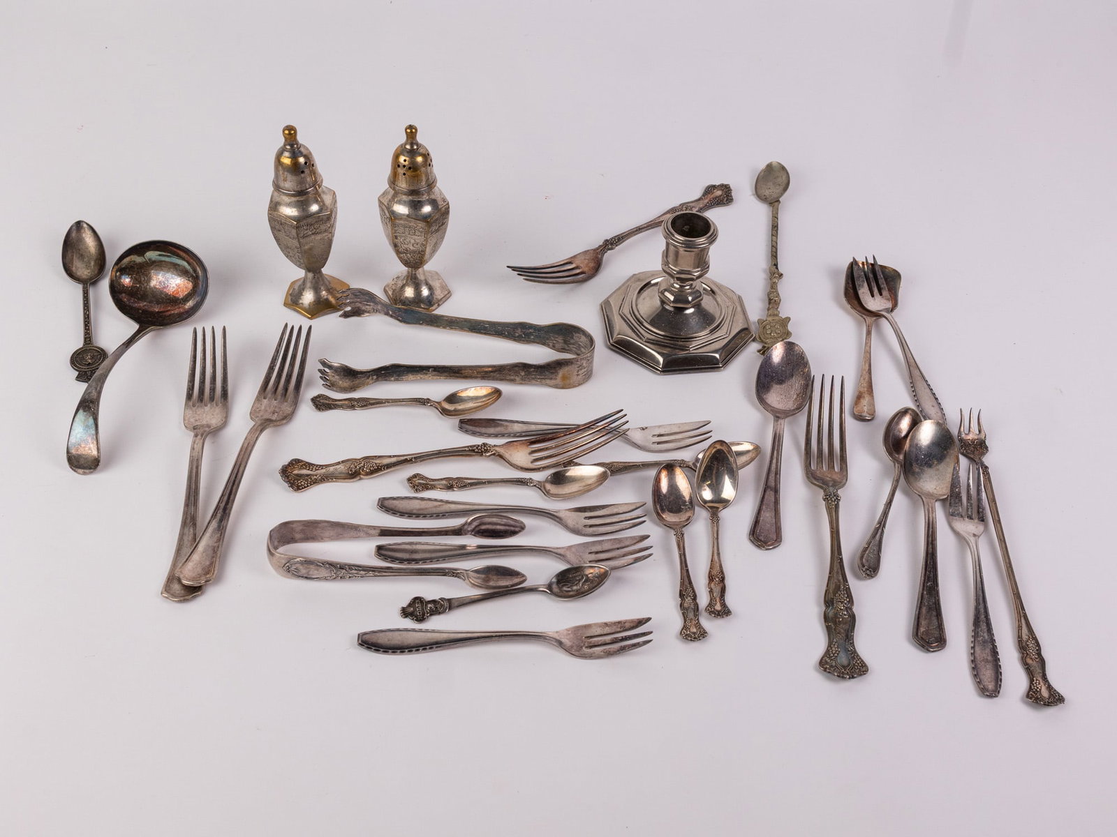 Grouping of Silver Plated Articles ft. Rolex Demitasse Spoon: Grouping of Silver Plated Articles ft. Rolex Demitasse Spoon Size 7" x 12" x 12" Literature Brooks Auction – Online Auction Terms & Conditions Contact: (856) 694-2960 | info@brooks.auction READ