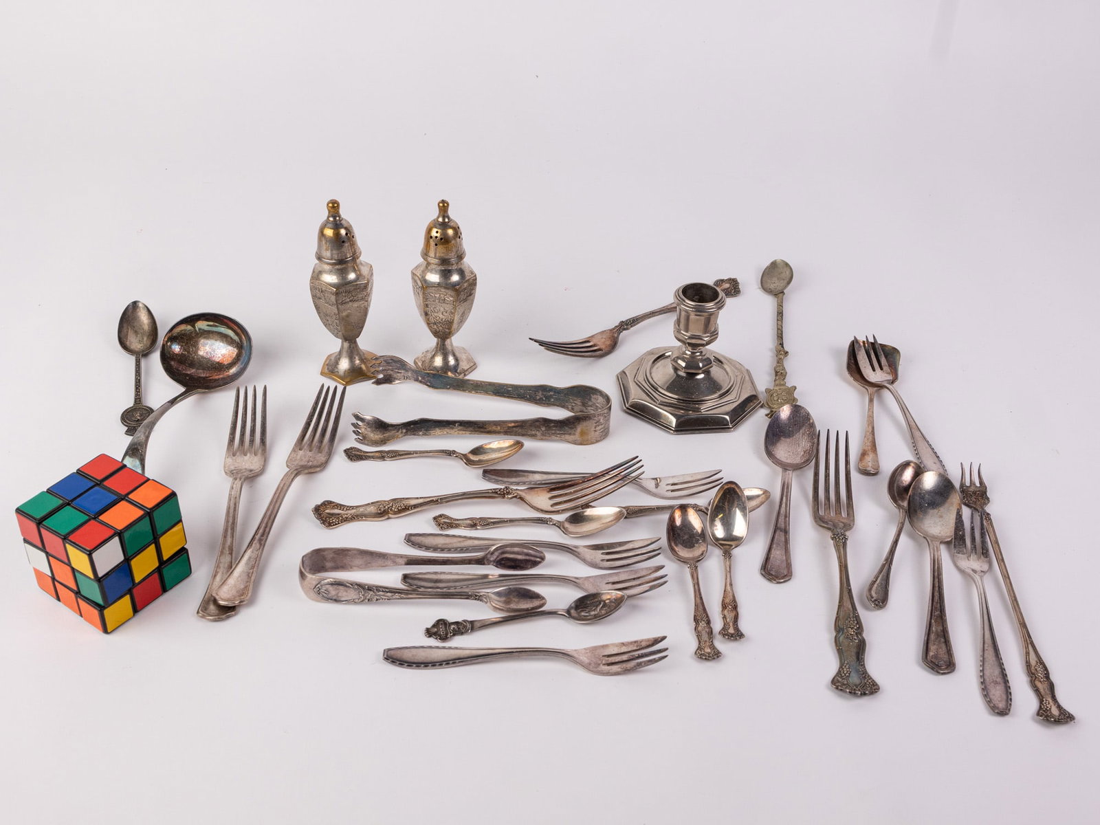 Grouping of Silver Plated Articles ft. Rolex Demitasse Spoon - 2