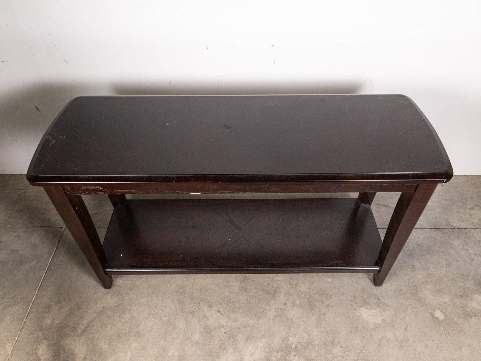Contemporary Two-tier Espresso Brown Console Table - 2
