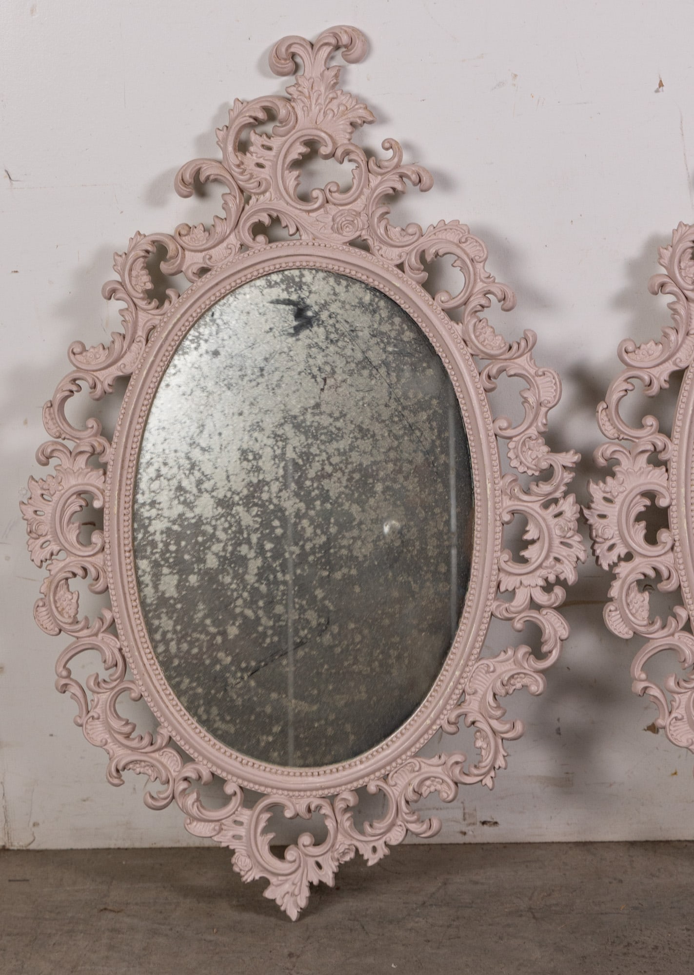 Pair of Burwood Ornate Wall Mirrors - 2