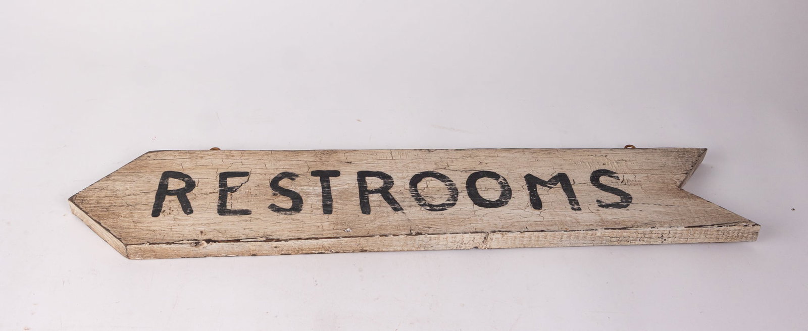 Vintage Wooden "Restrooms" Folk Art Sign: Vintage Wooden "Restrooms" Folk Art Sign Size 26" x 5" Literature Brooks Auction – Online Auction Terms & Conditions Contact: (856) 694-2960 | info@brooks.auction READ BEFORE YOU BID: We want