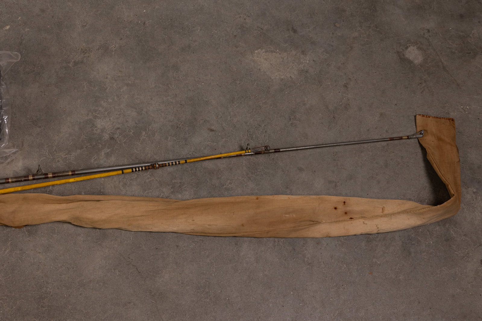 Three Vintage Fishing Rods and Bag - 3
