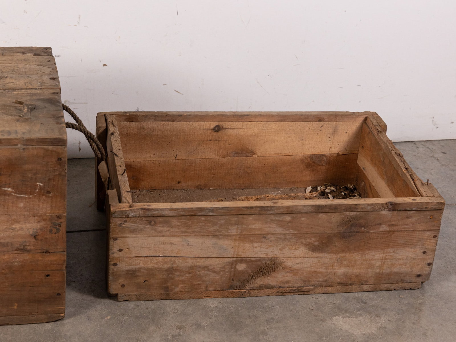 Three Vintage Wooden Crates - 3