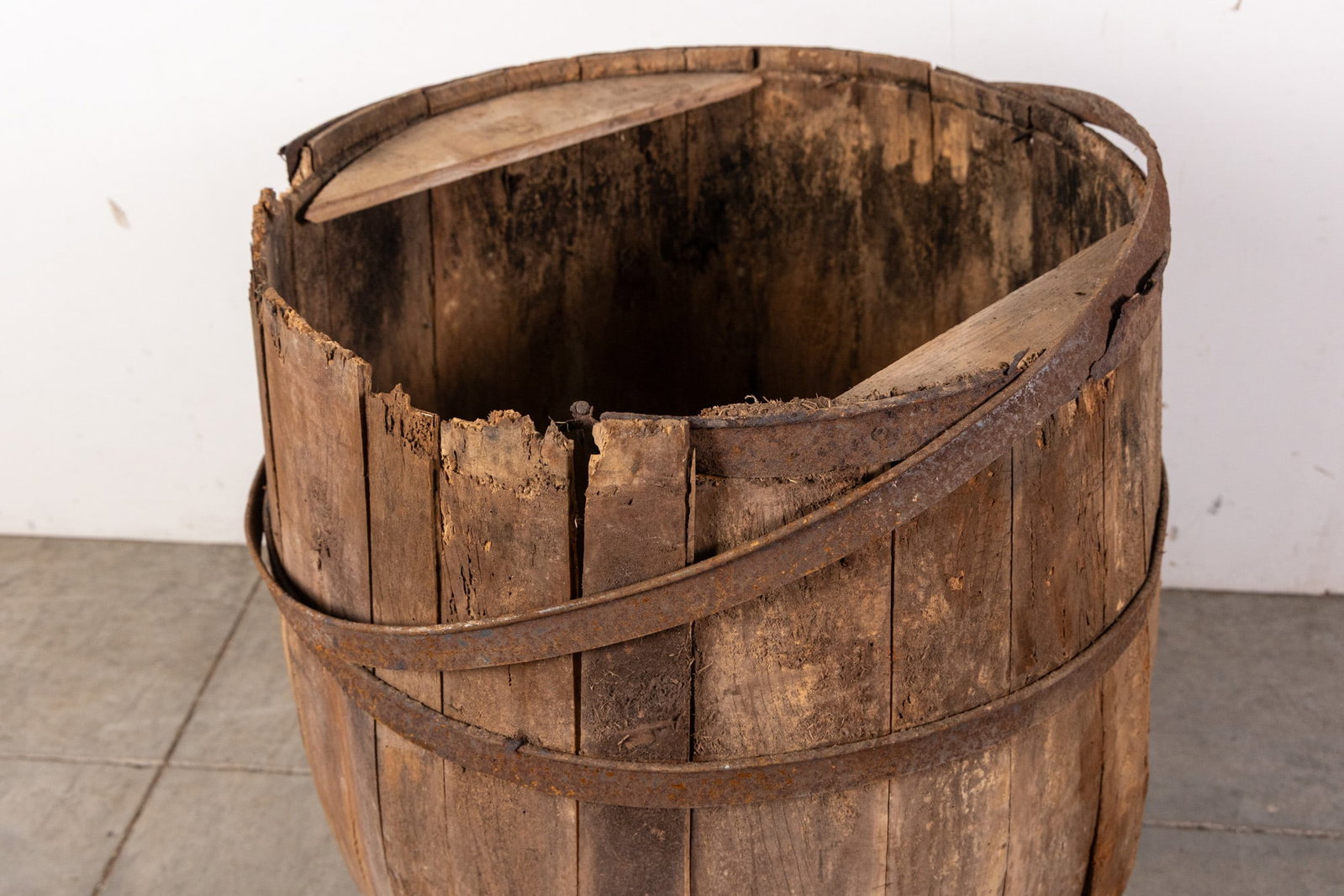 Vintage Wooden Barrel - 2