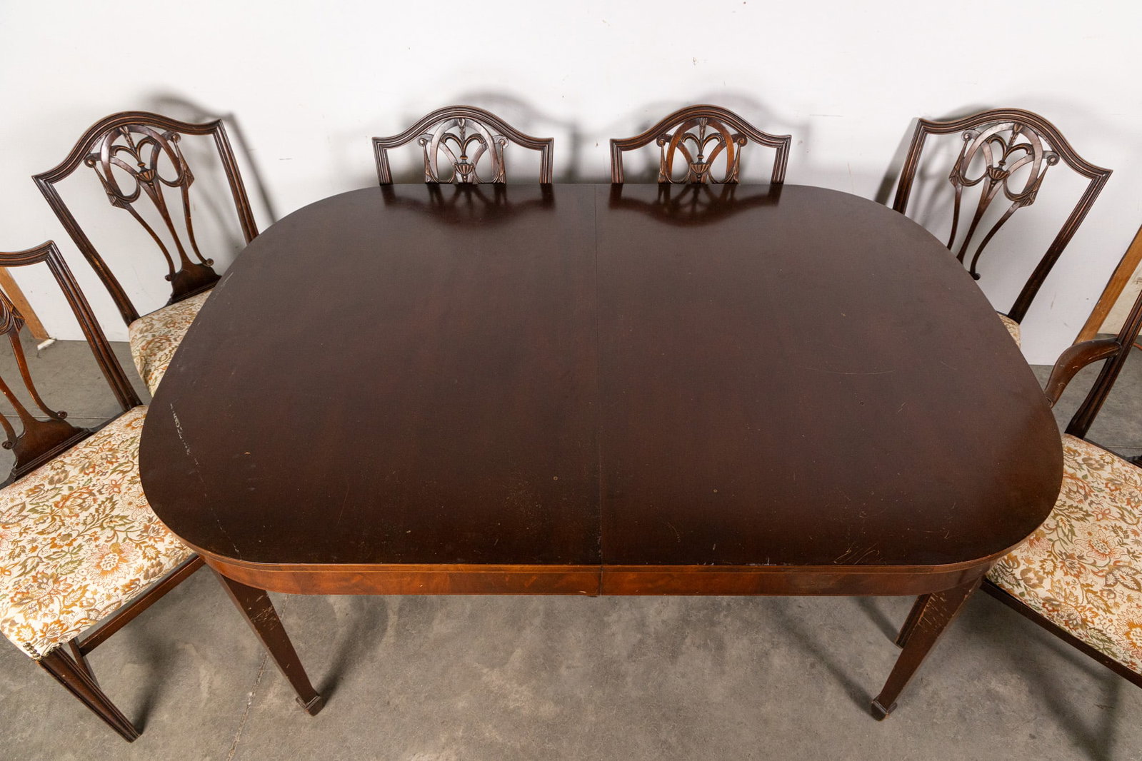 Antique Seven Piece Reproduction Federal Style Dining Set - 3