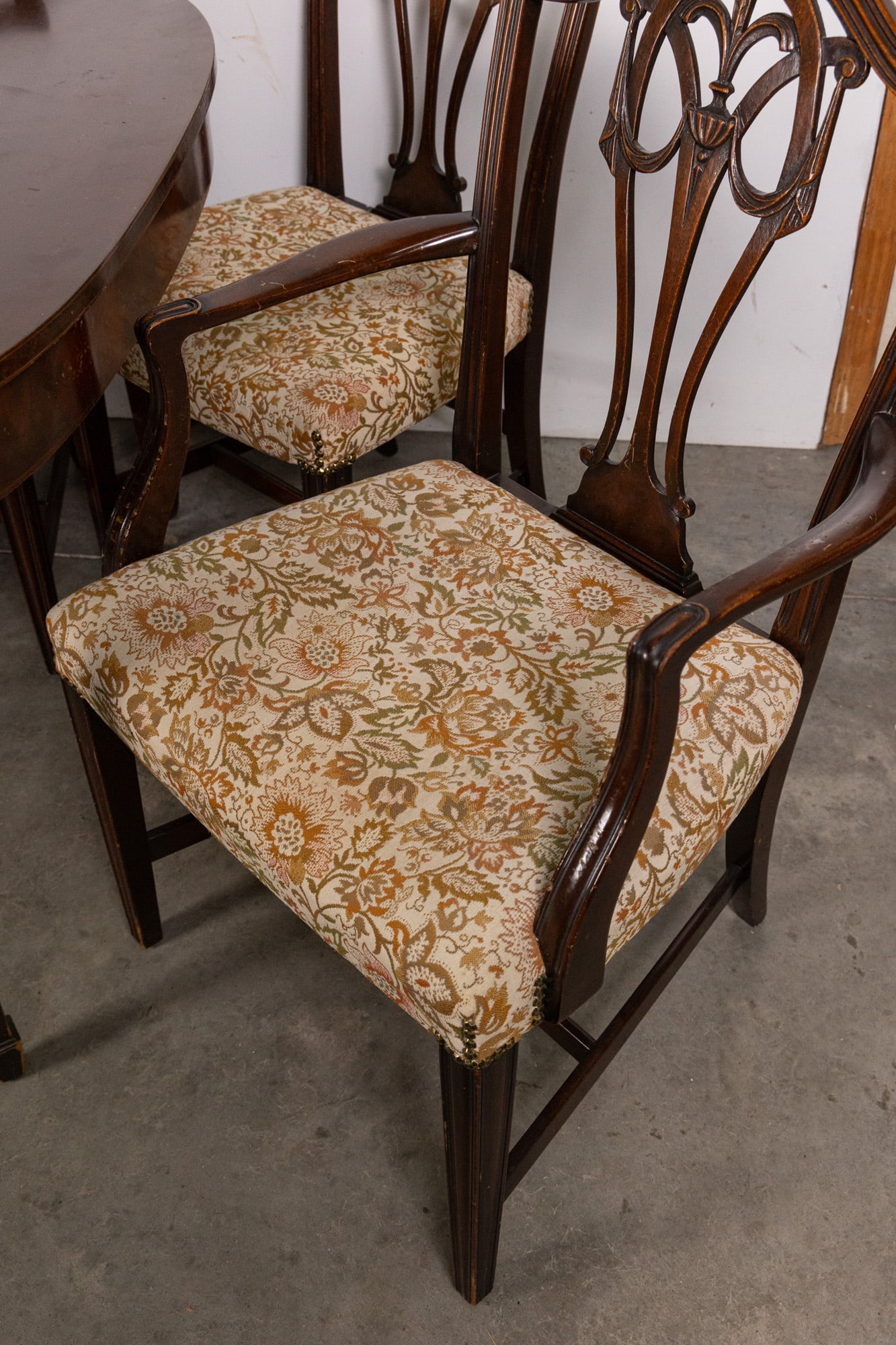 Antique Seven Piece Reproduction Federal Style Dining Set - 5