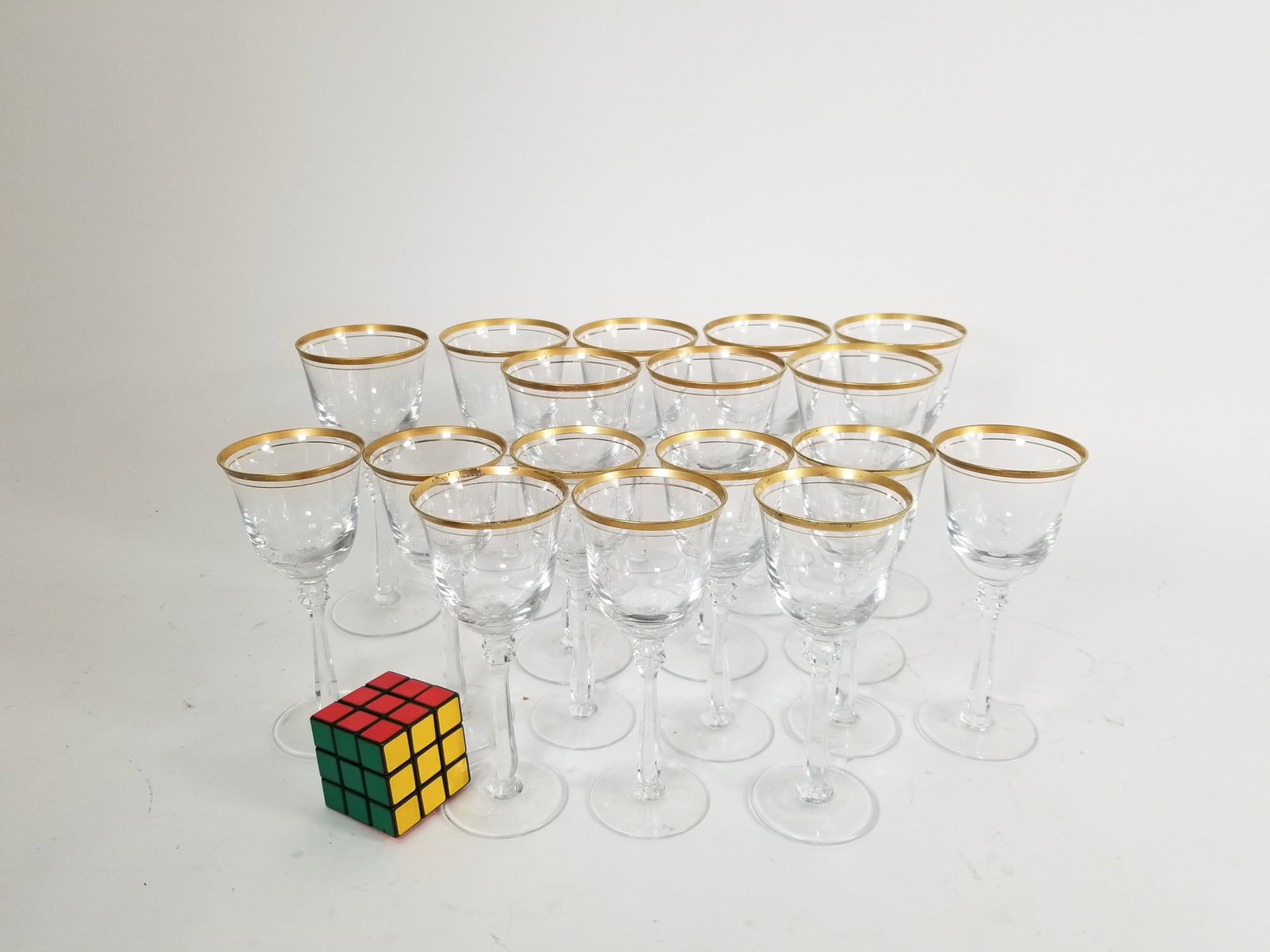 Lot of Lenox Glass Stemware Goblets - 2