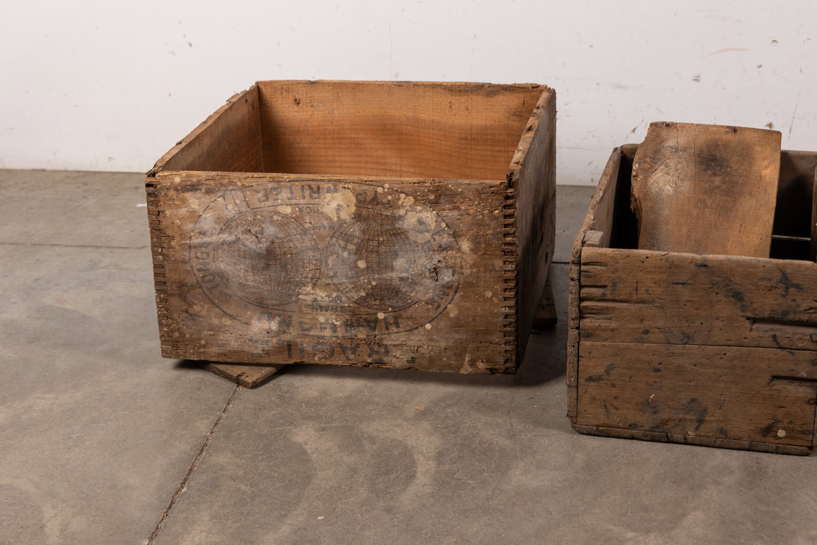 Four Vintage Wooden Crates - 2