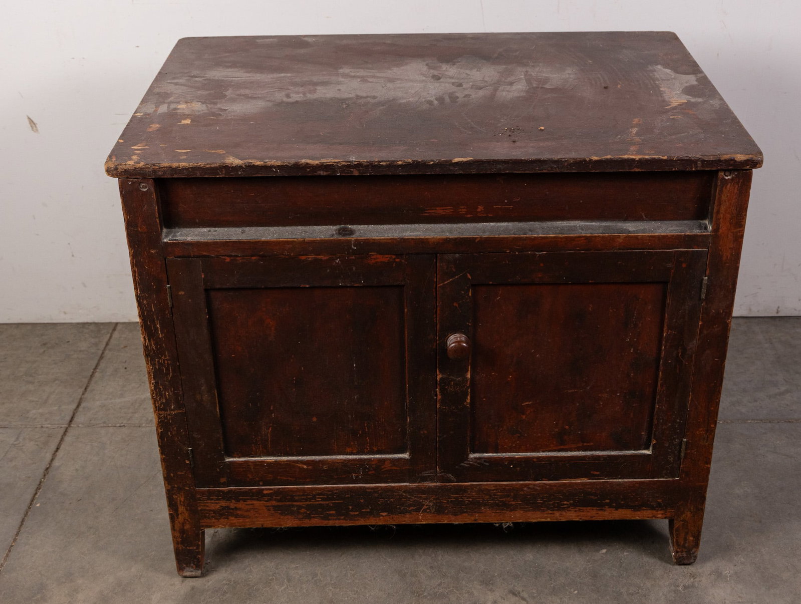 Primitive Antique Wooden Accent Table - 2
