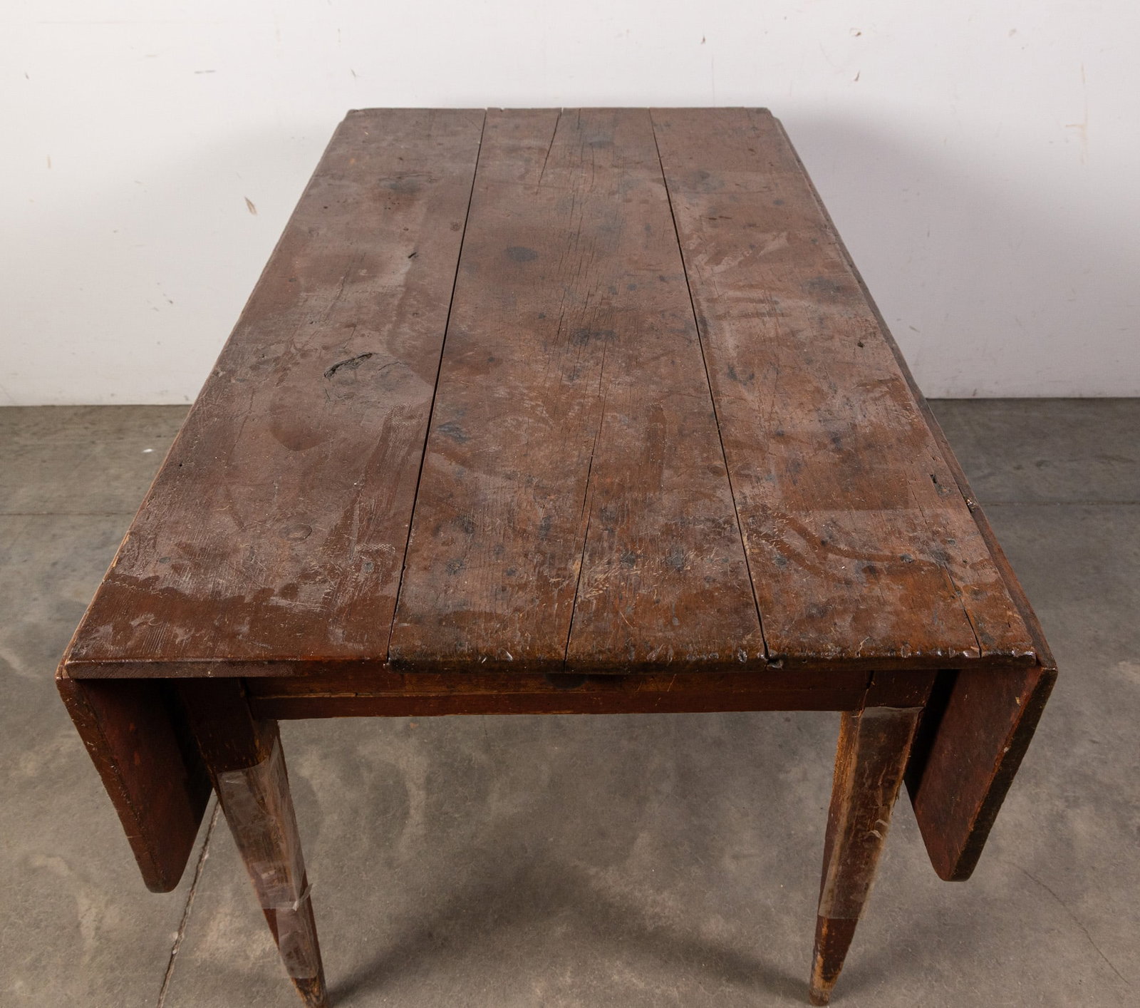 Antique Primitive Drop Leaf Table - 2