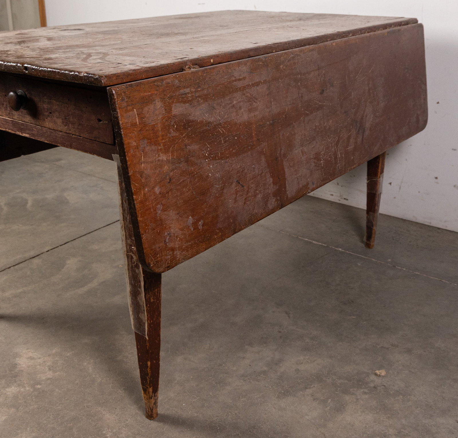Antique Primitive Drop Leaf Table - 3