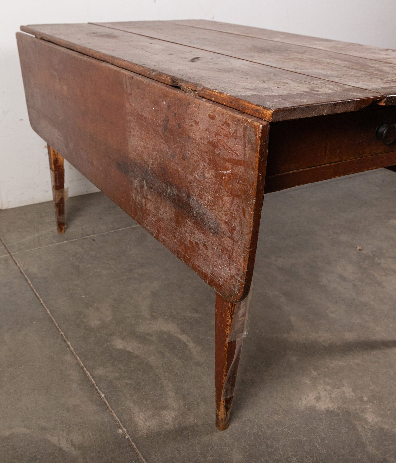 Antique Primitive Drop Leaf Table - 4