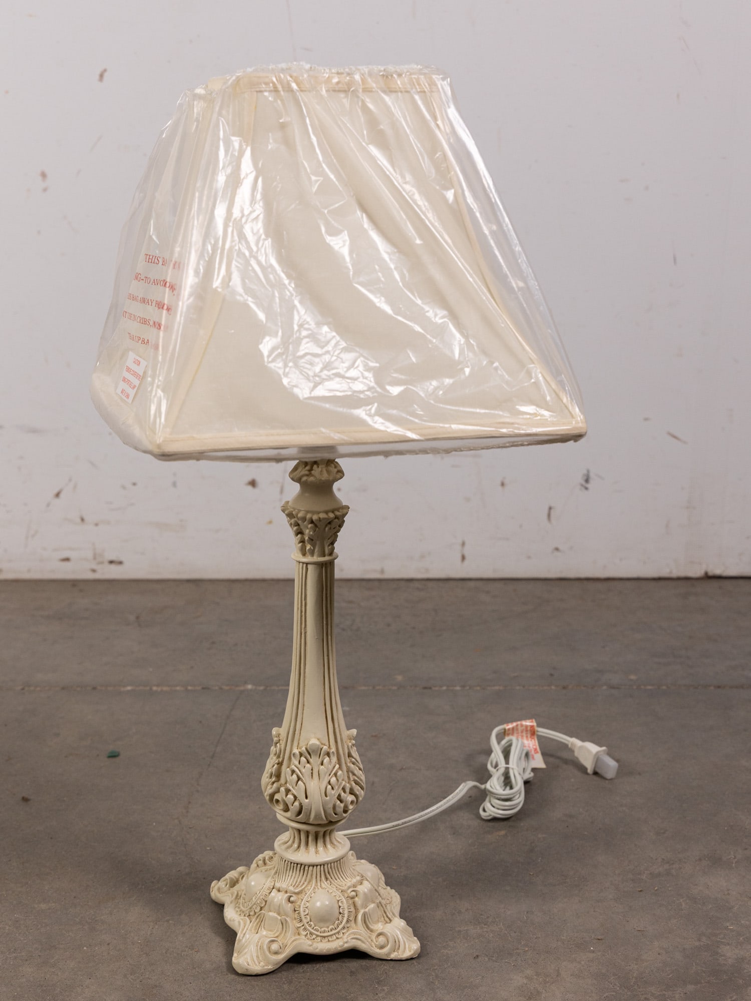French-Style Cast Resin Table Lamp: French-Style Cast Resin Table Lamp Size 25" H Literature Brooks Auction – Online Auction Terms & Conditions Contact: (856) 694-2960 | info@brooks.auction READ BEFORE YOU BID: We want you to