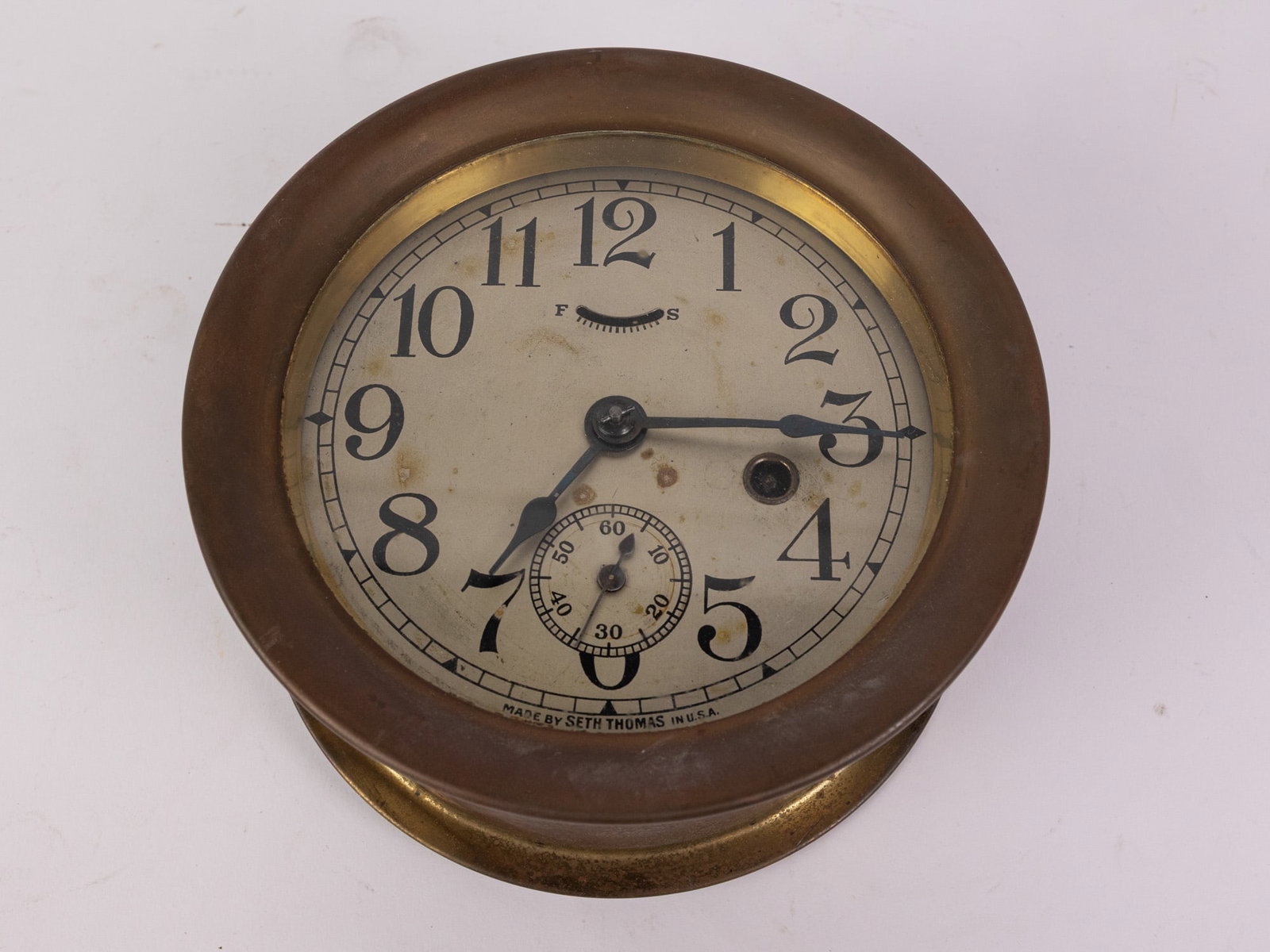 Seth Thomas Brass Vintage Ship's Clock (1 of 4)