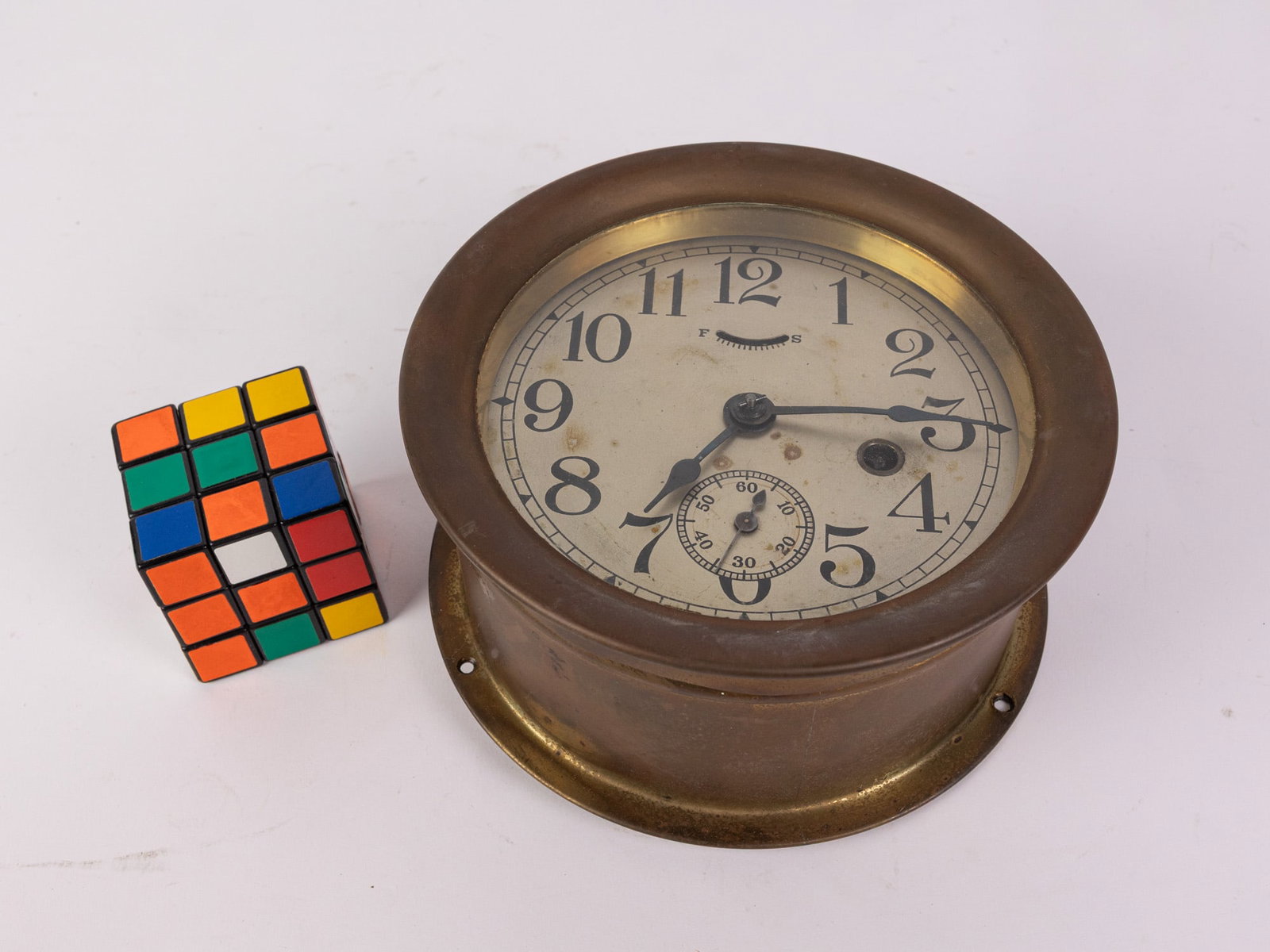 Seth Thomas Brass Vintage Ship's Clock - 2