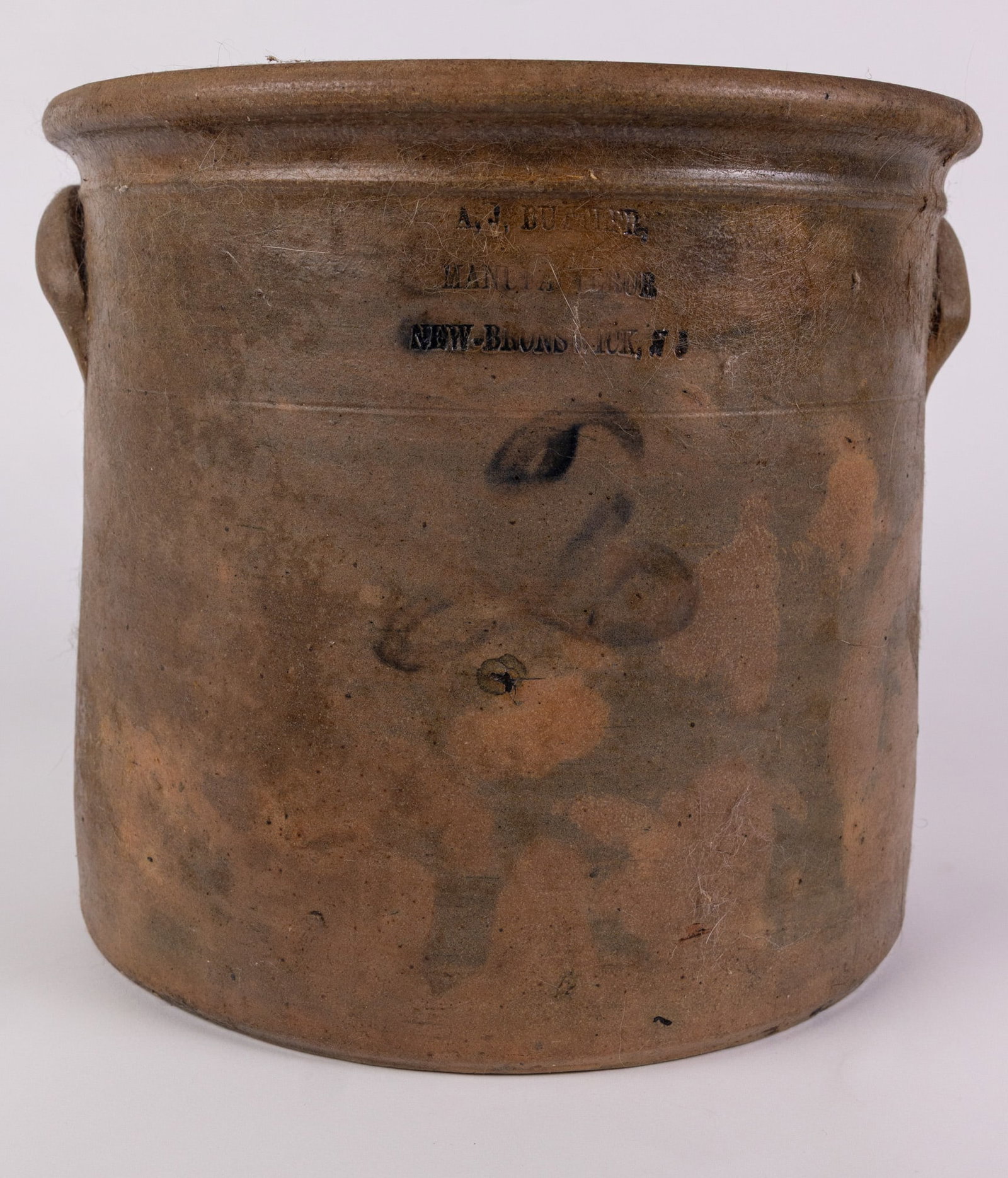 A. J. Buttler Two Gallon Cobalt Decorated Stoneware Crock (1 of 9)