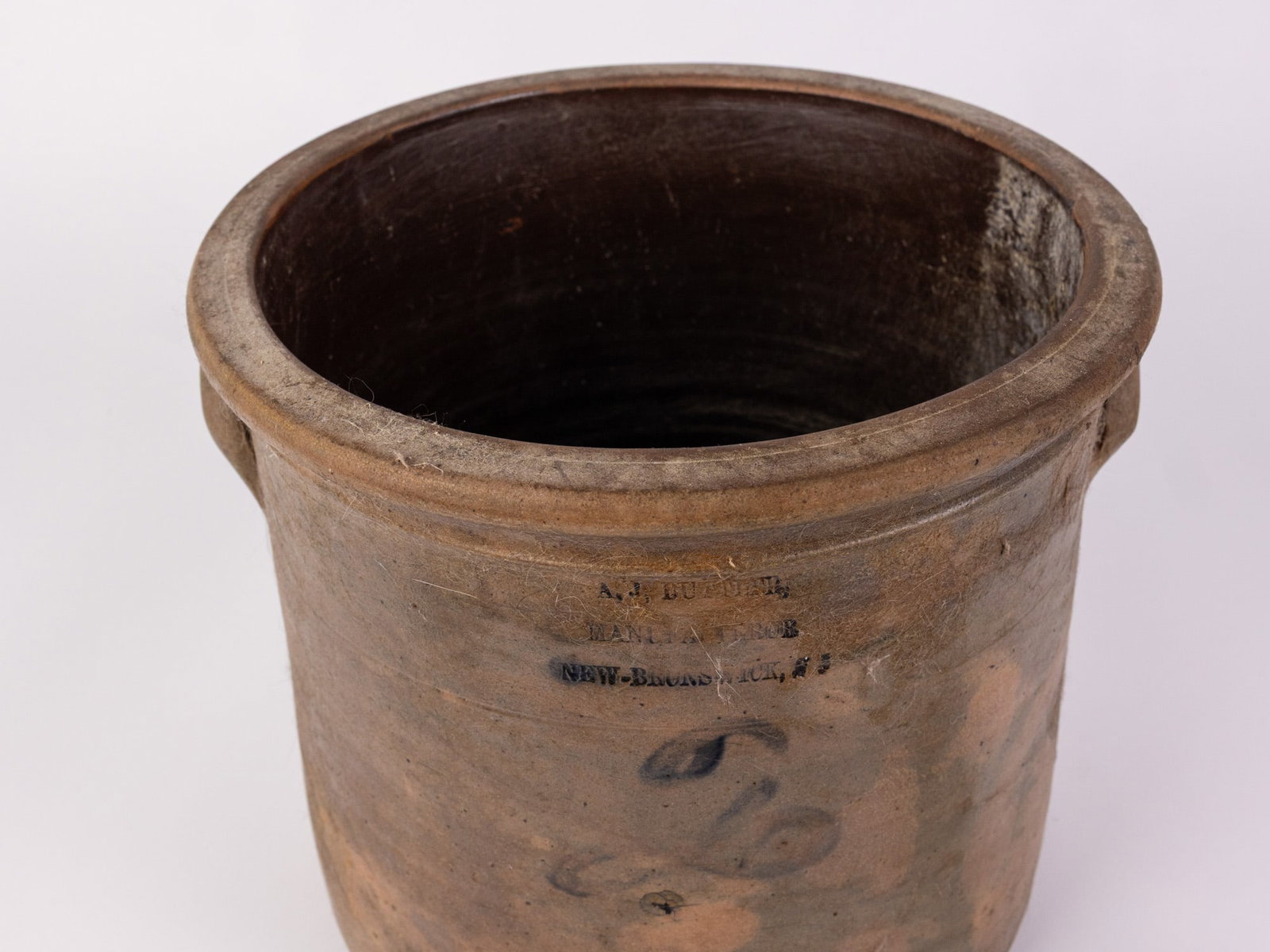 A. J. Buttler Two Gallon Cobalt Decorated Stoneware Crock - 5