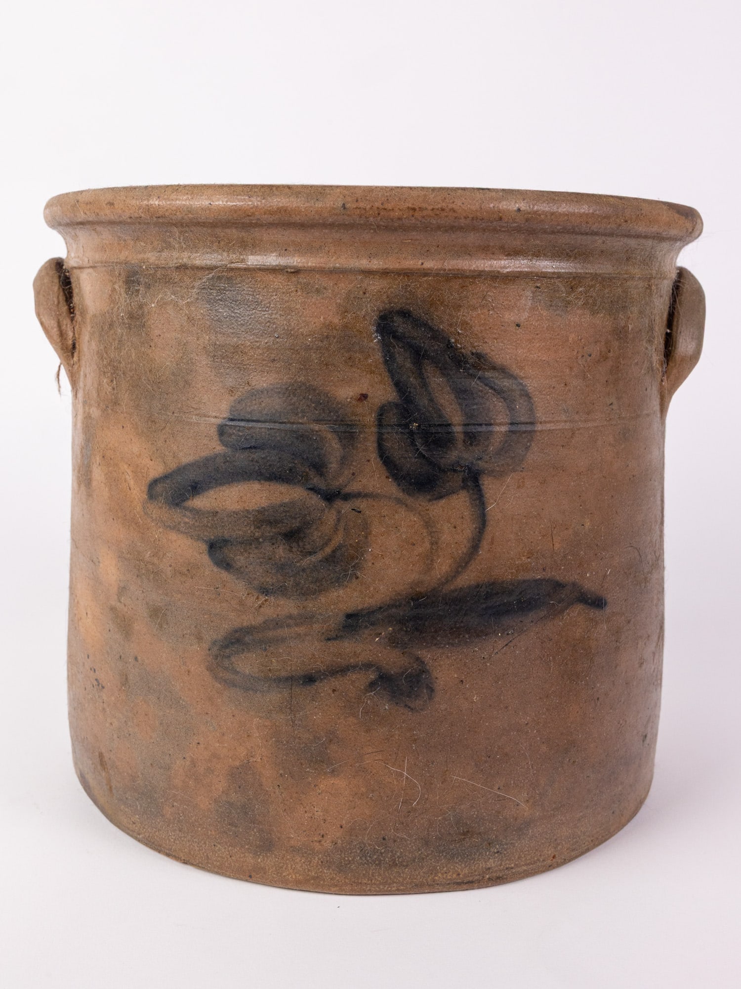 A. J. Buttler Two Gallon Cobalt Decorated Stoneware Crock - 8