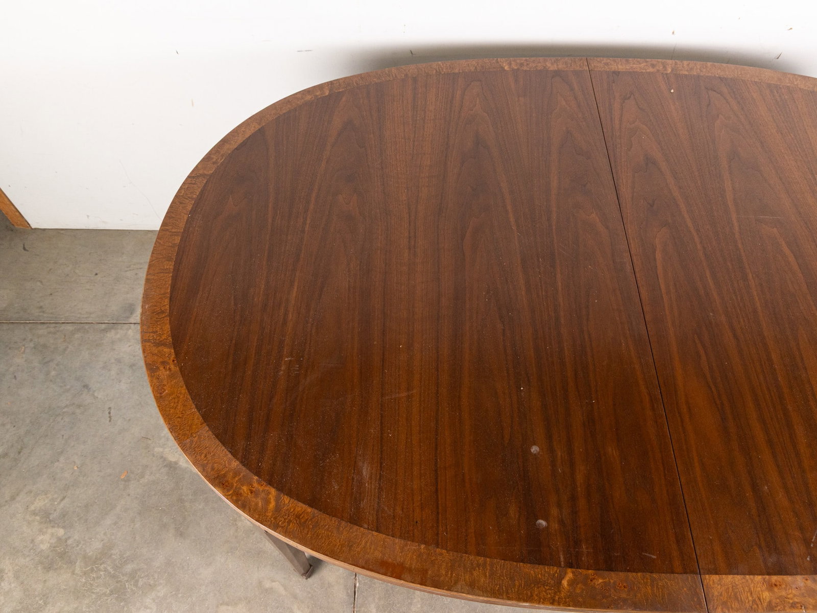 Vintage Mid Century Modern MCM Walnut and Burl Dining Table - 3