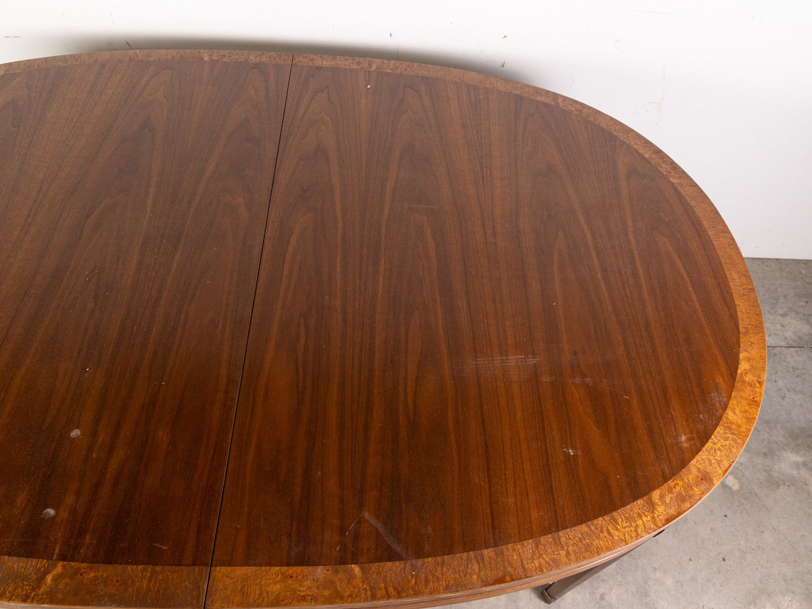 Vintage Mid Century Modern MCM Walnut and Burl Dining Table - 4