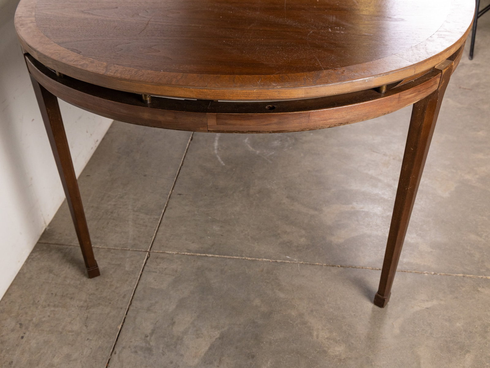 Vintage Mid Century Modern MCM Walnut and Burl Dining Table - 6