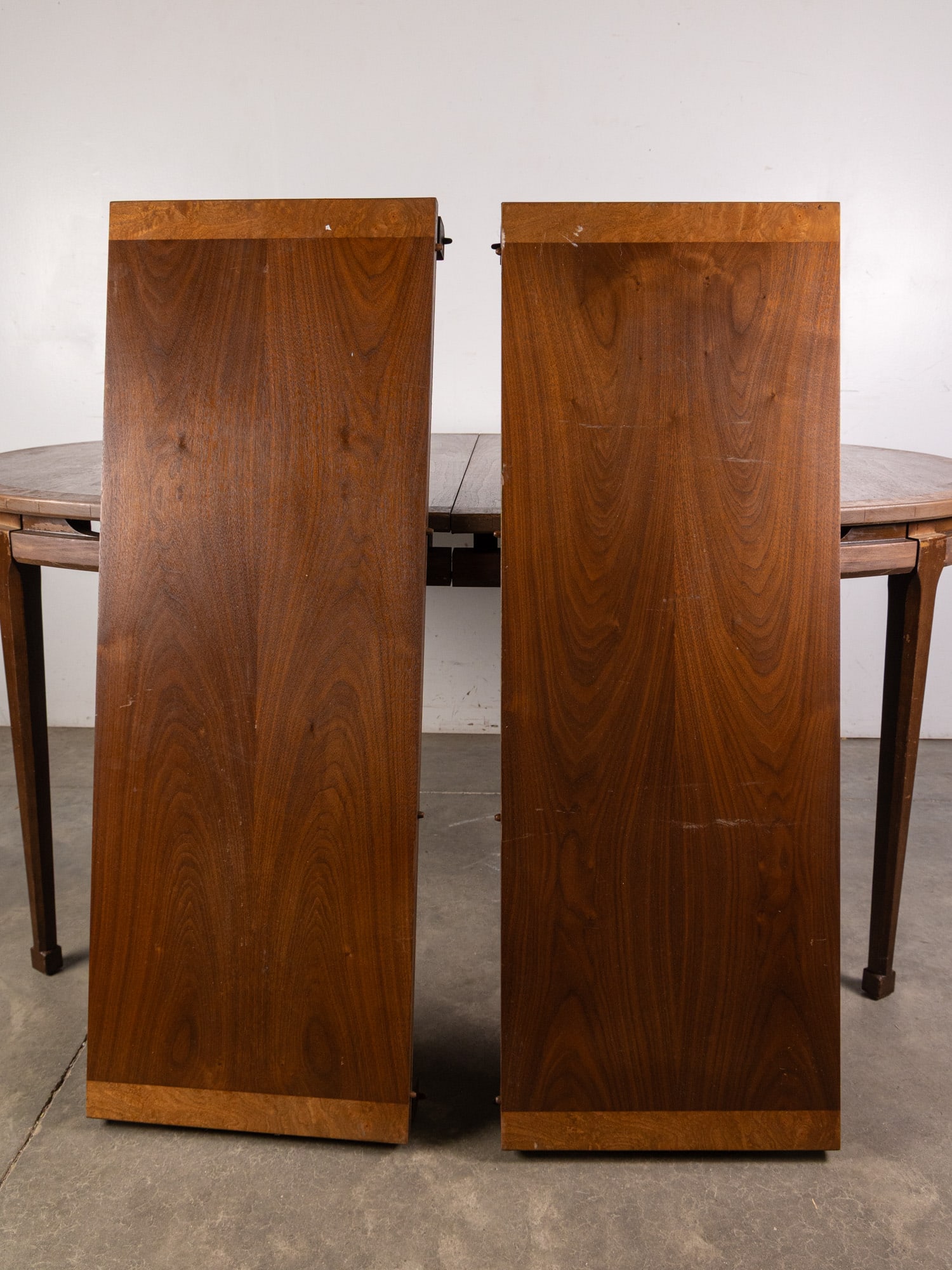 Vintage Mid Century Modern MCM Walnut and Burl Dining Table - 7