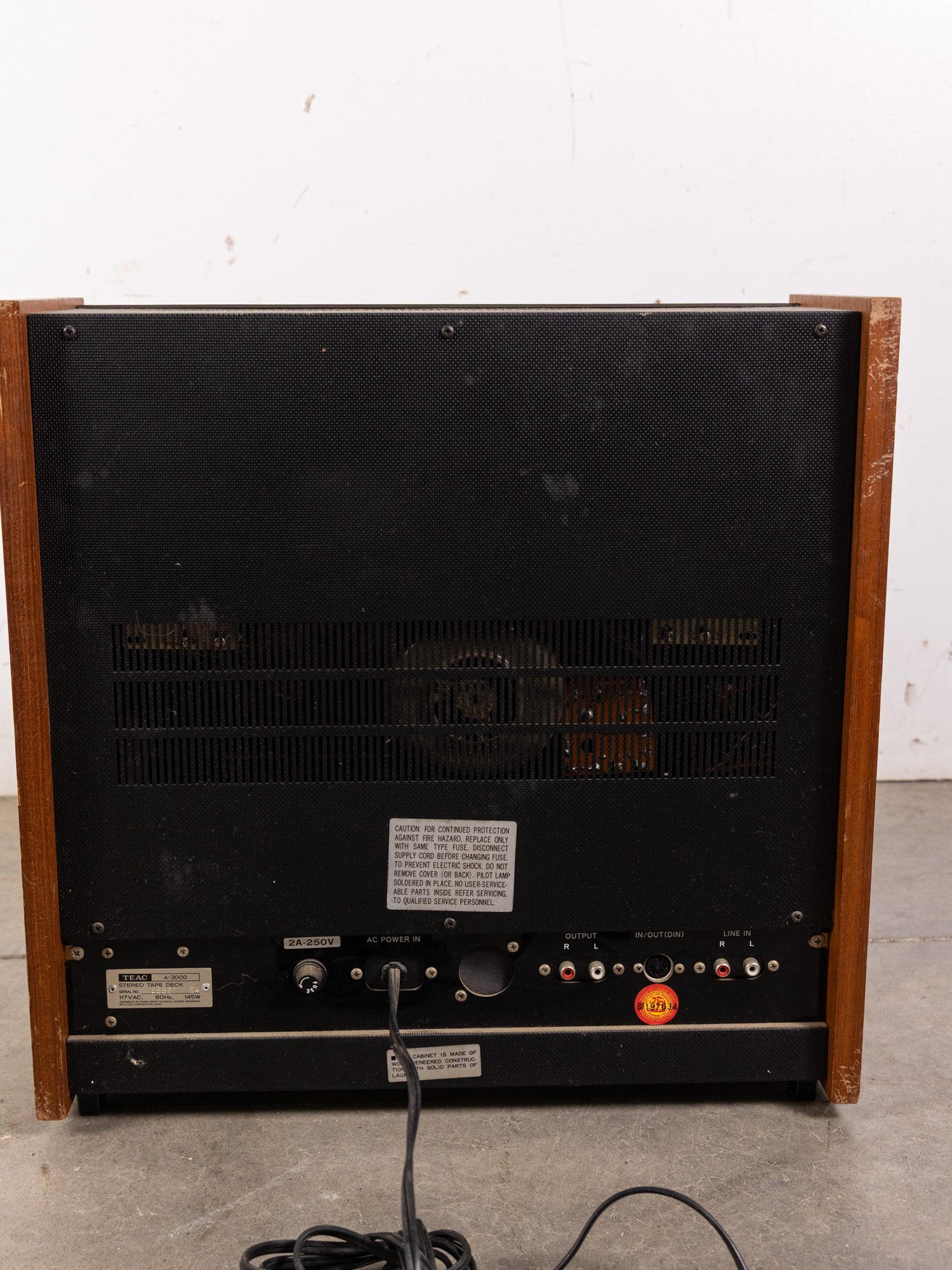 TEAC A-3000 Stereo Tape Deck Reel to Reel Player - 6