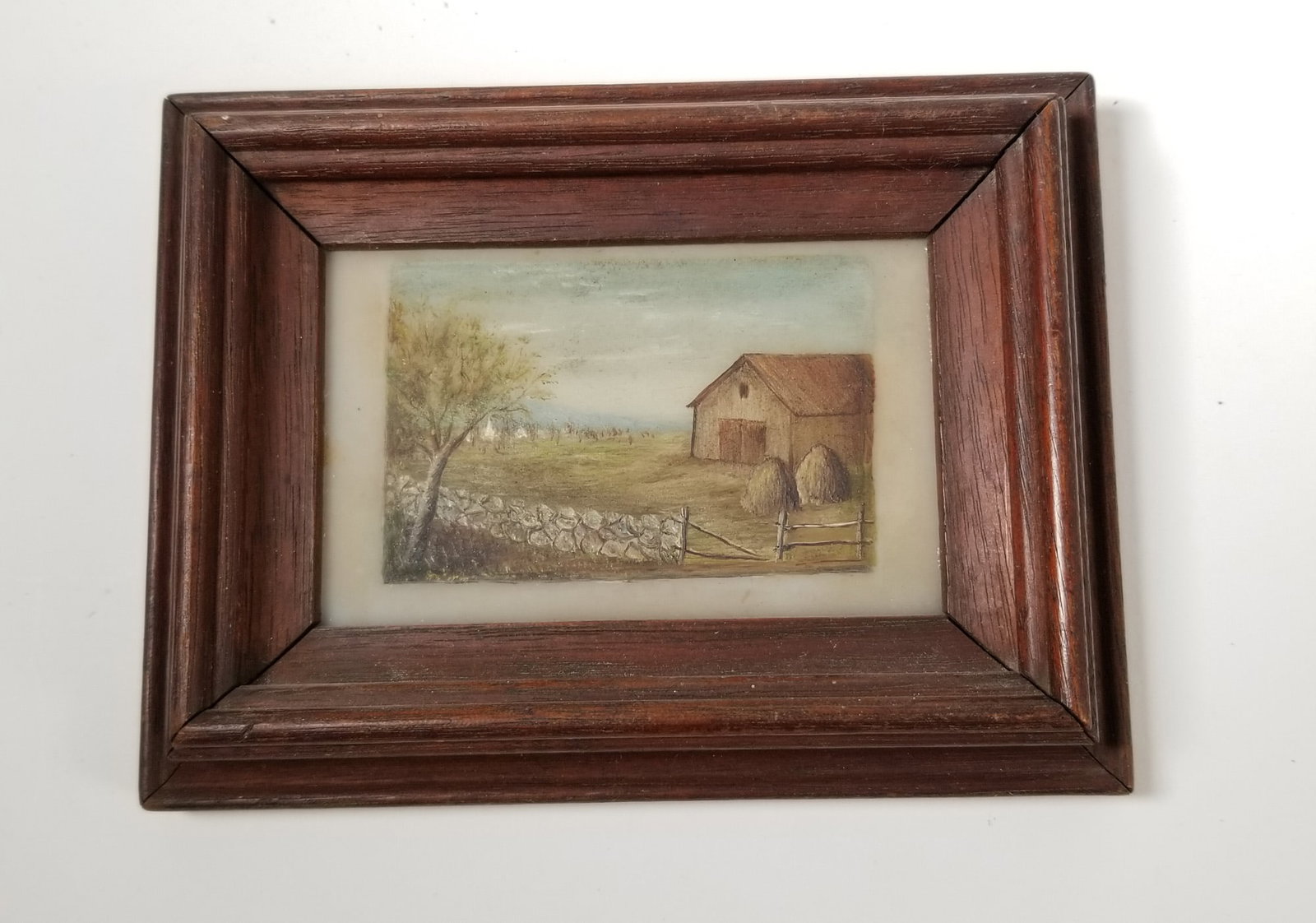 Antique Miniature 19th Century Oil Painting on Frosted Glass: Antique Miniature 19th Century Oil Painting on Frosted Glass Size 4" x 5" Literature Brooks Auction – Online Auction Terms & Conditions Contact: (856) 694-2960 | info@brooks.auction READ BEFORE