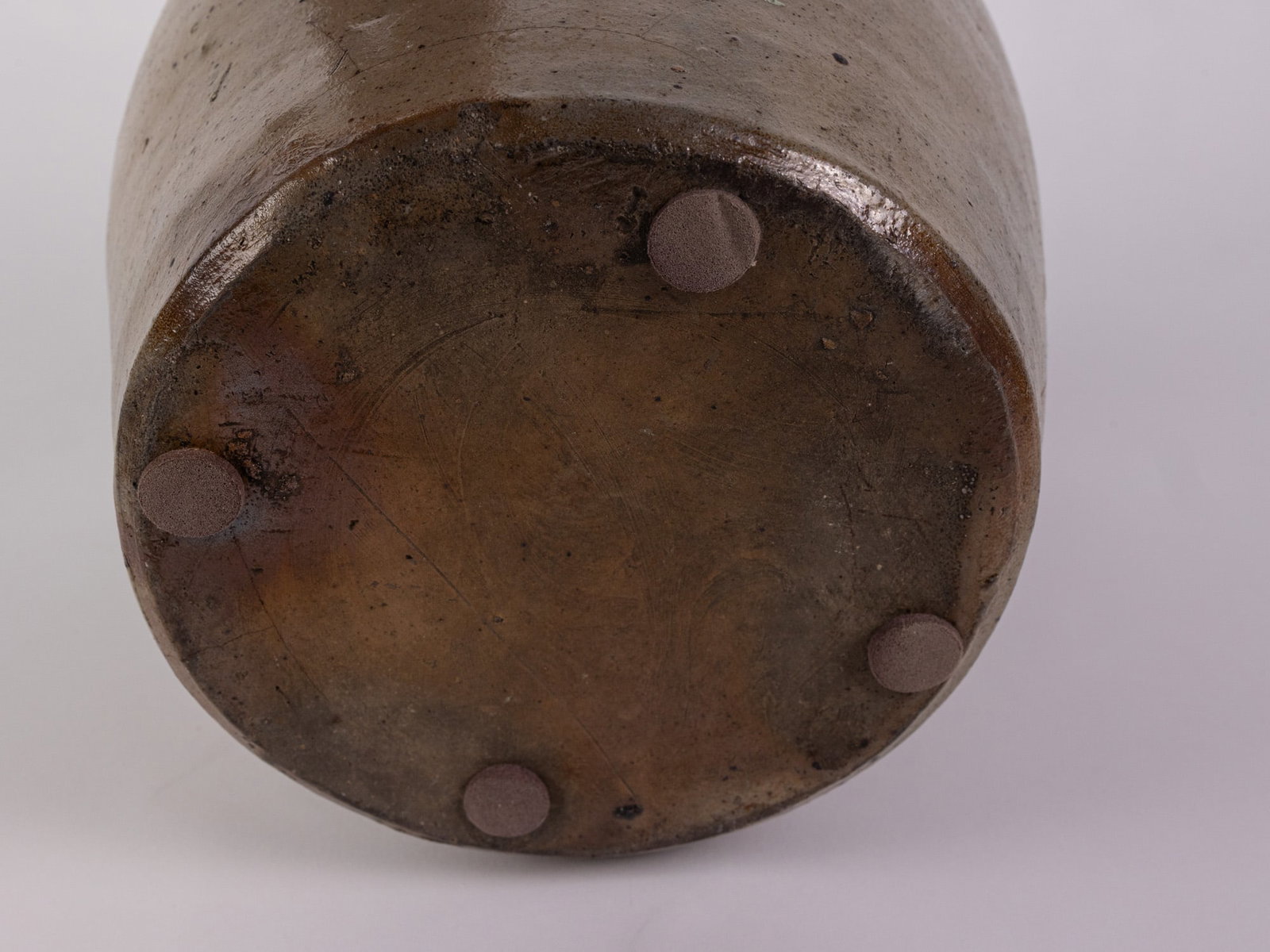 Cobalt Decorated Salt Glazed Stoneware Crock - 6