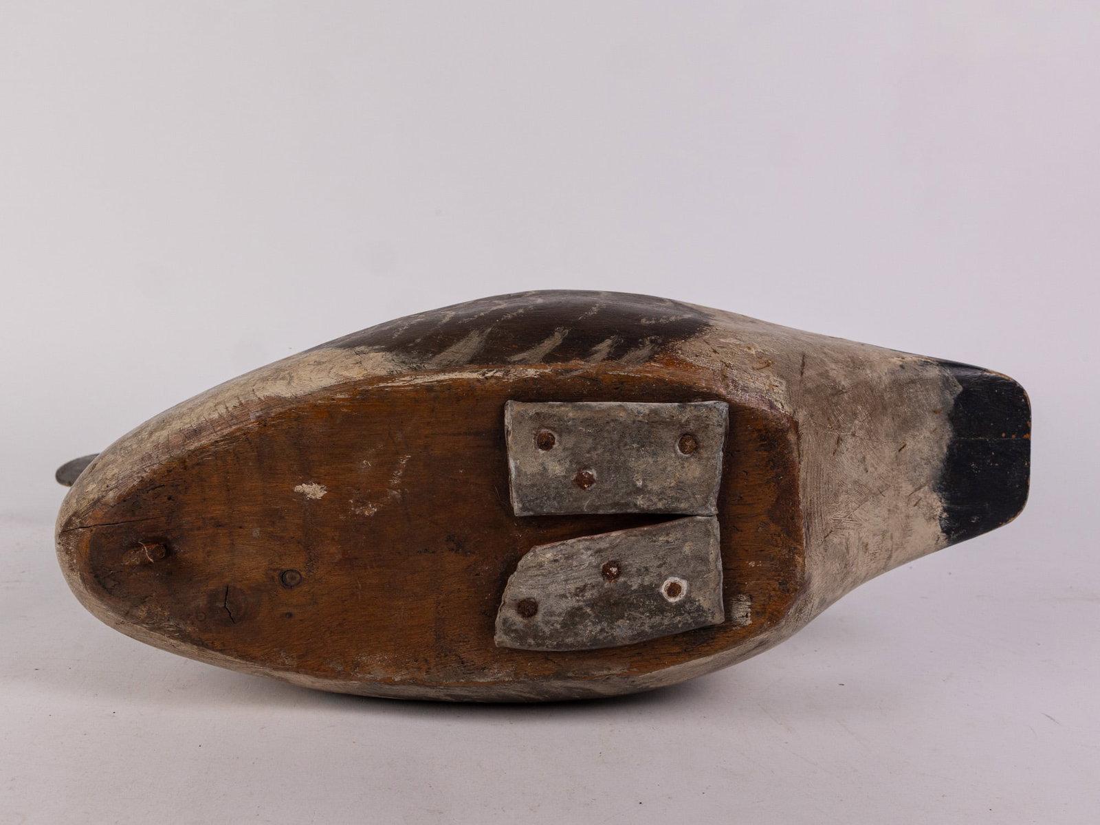 Vintage Wooden Carved Canada Goose Decoy - 5