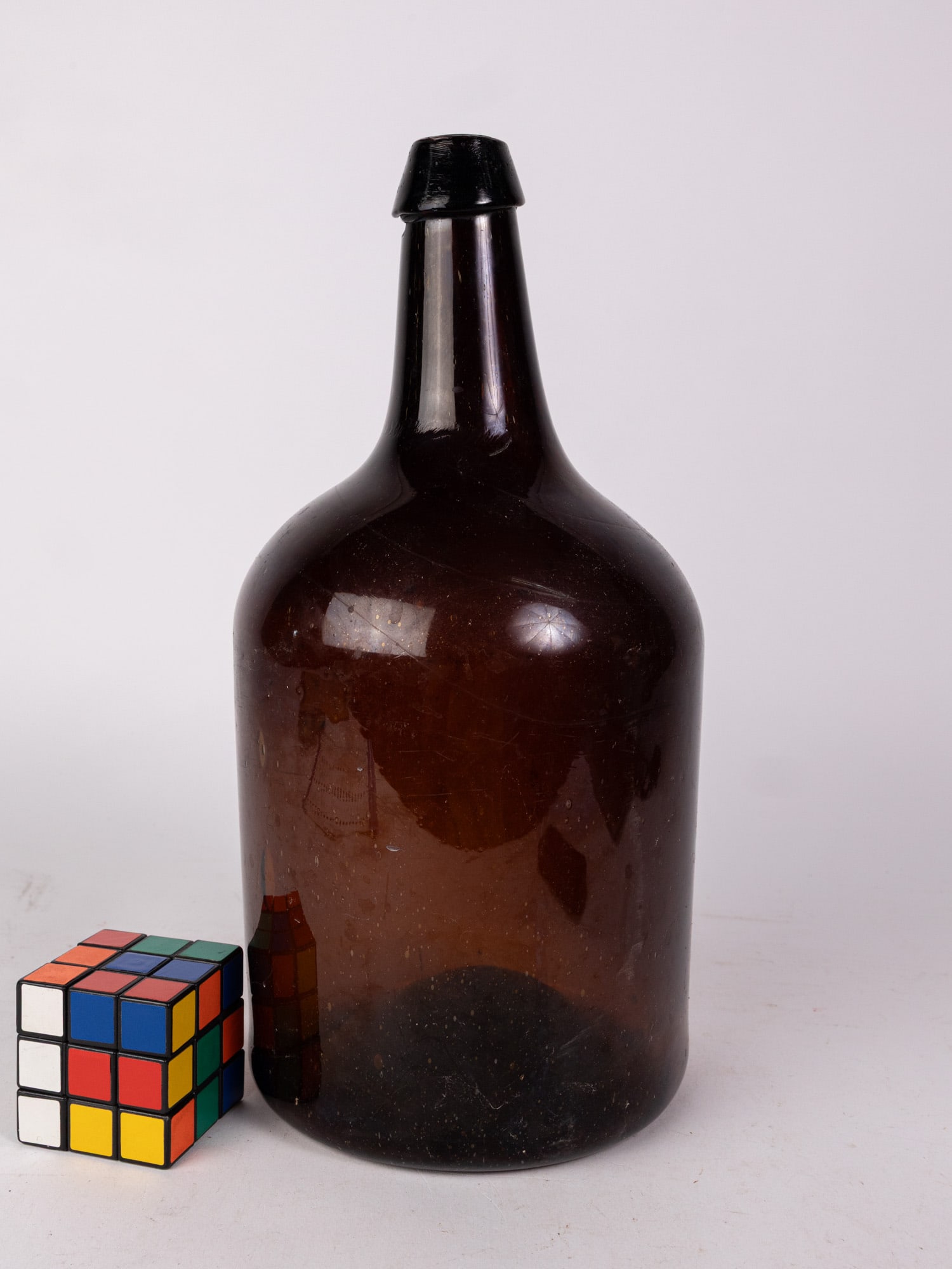 Antique Amber Glass Carboy - 2