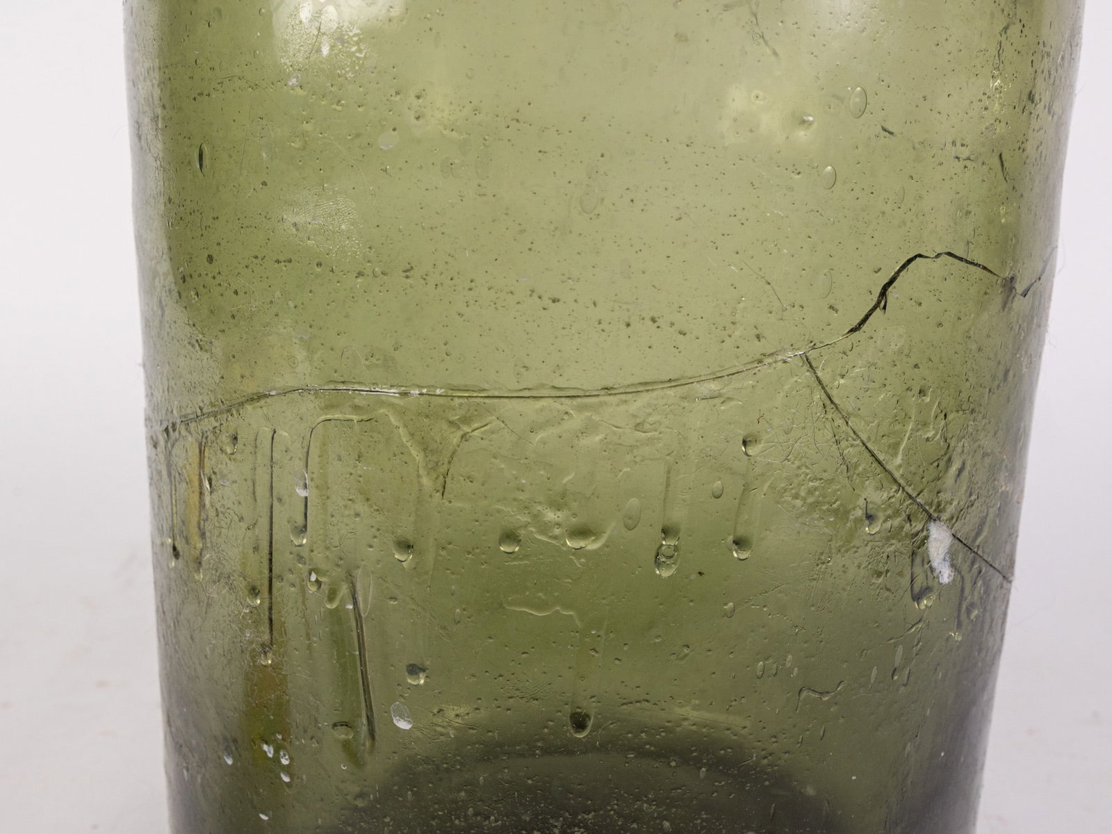 Antique Green Glass Carboy - 3