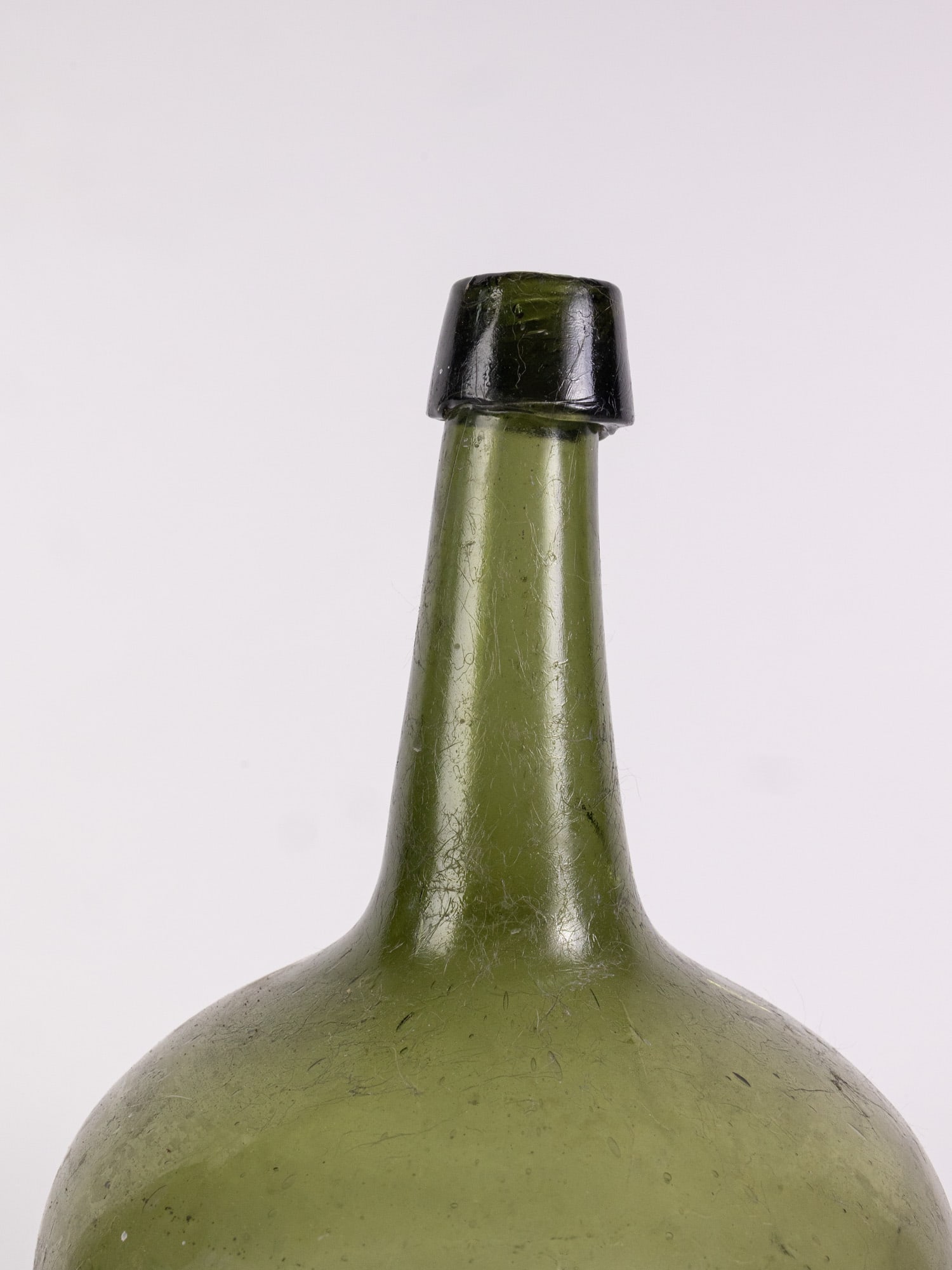 Antique Green Glass Carboy - 4