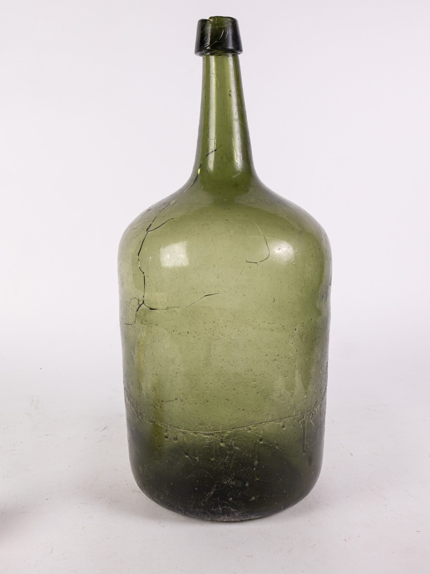 Antique Green Glass Carboy - 5