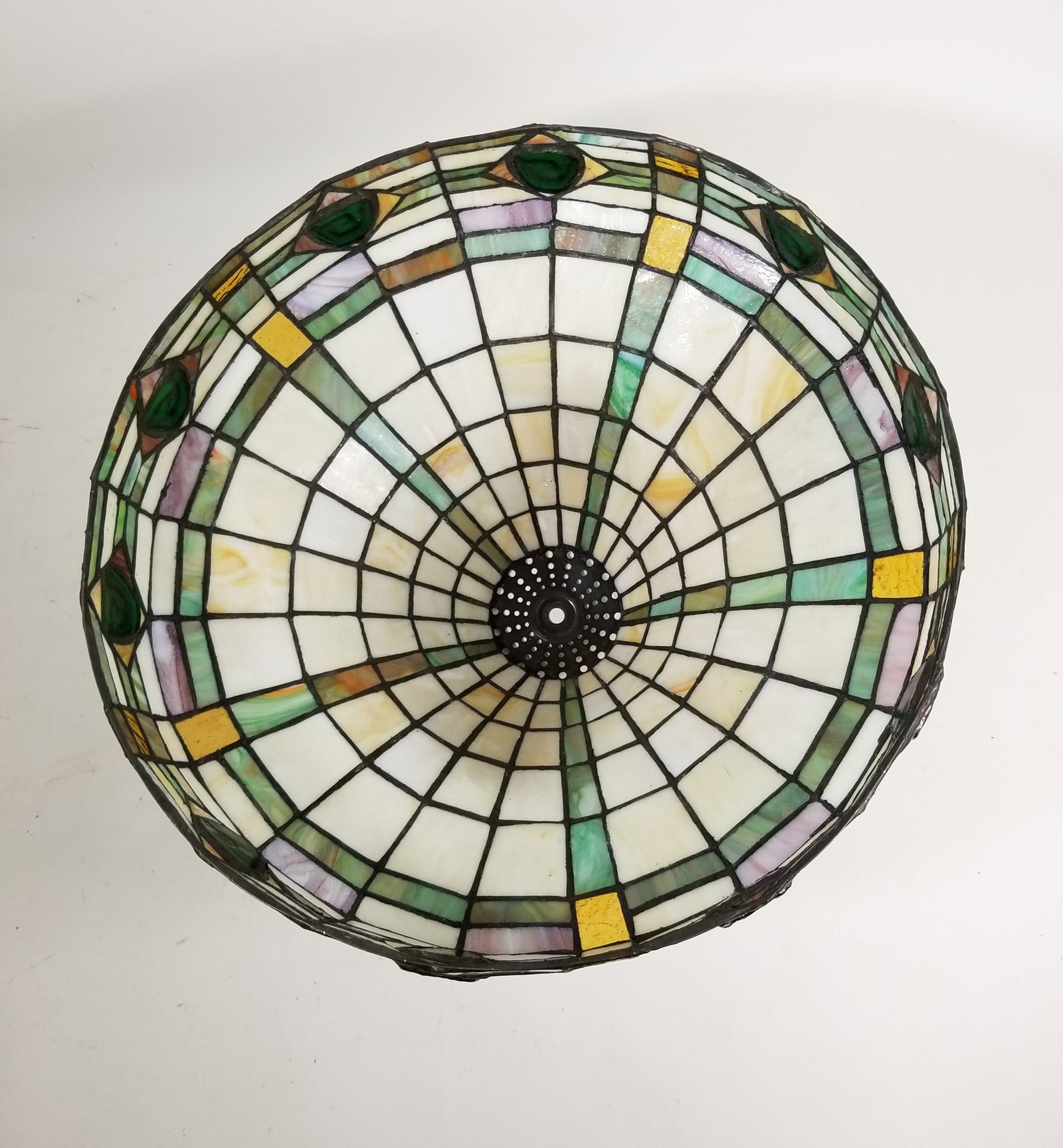 Mission Style Leaded Glass Lamp Shade - 3