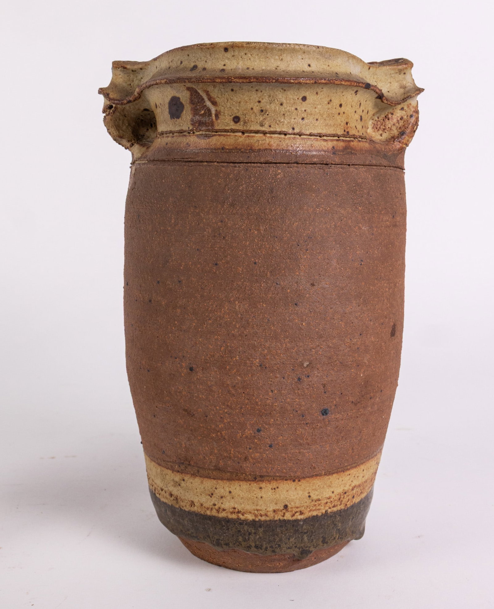 Two Mid Century Modern Brutalist Ceramic Vessels - 8
