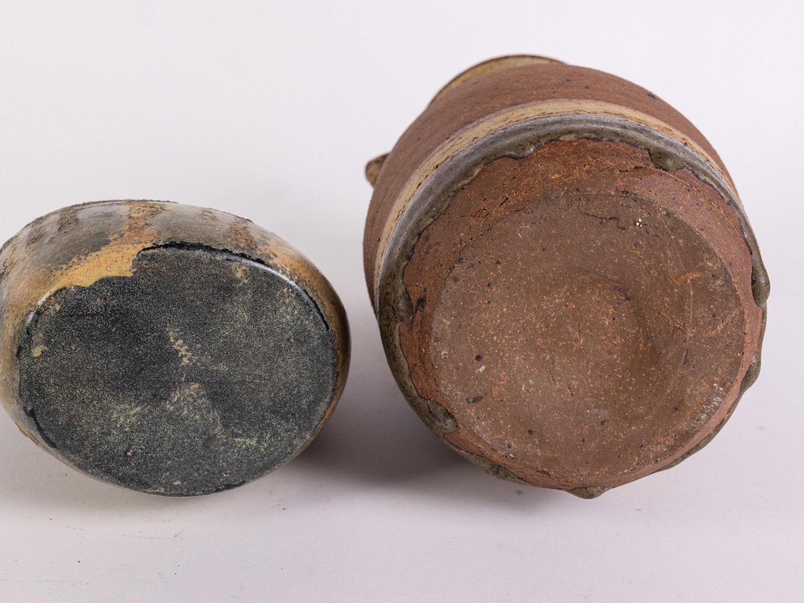Two Mid Century Modern Brutalist Ceramic Vessels - 9