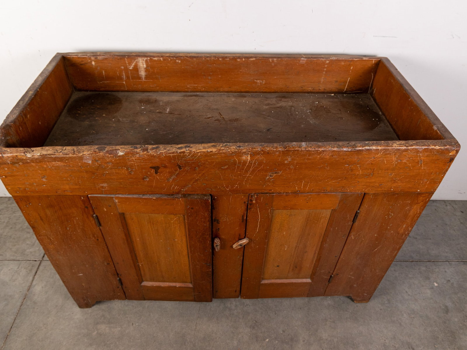 Antique Primitive Dry Sink Cabinet - 3